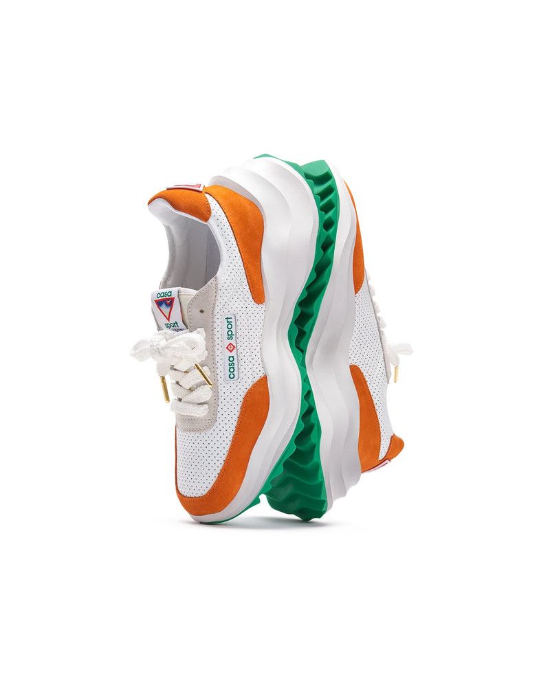 Casablanca o1mle0326 Atlantis Sneaker in White/Orange Size US 8.5 / EU 41-42 - 10 Thumbnail