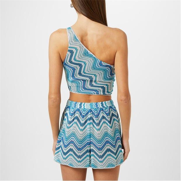 Missoni o1g2r1mq1124 One Shoulder Top in Multicolor Size M / US 6-8 / IT 42-44 - 5 Thumbnail