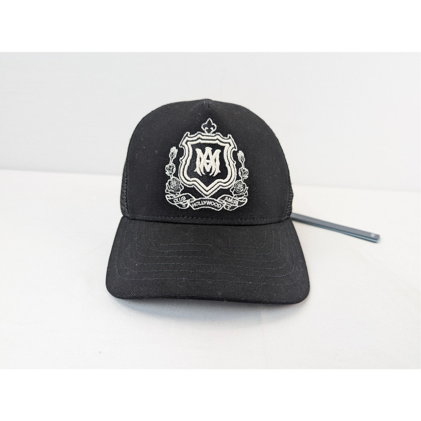 Amiri o1rshd1 Size: OS / MA Crest Trucker Hat / Cap in Black Size ONE SIZE - 2 Thumbnail