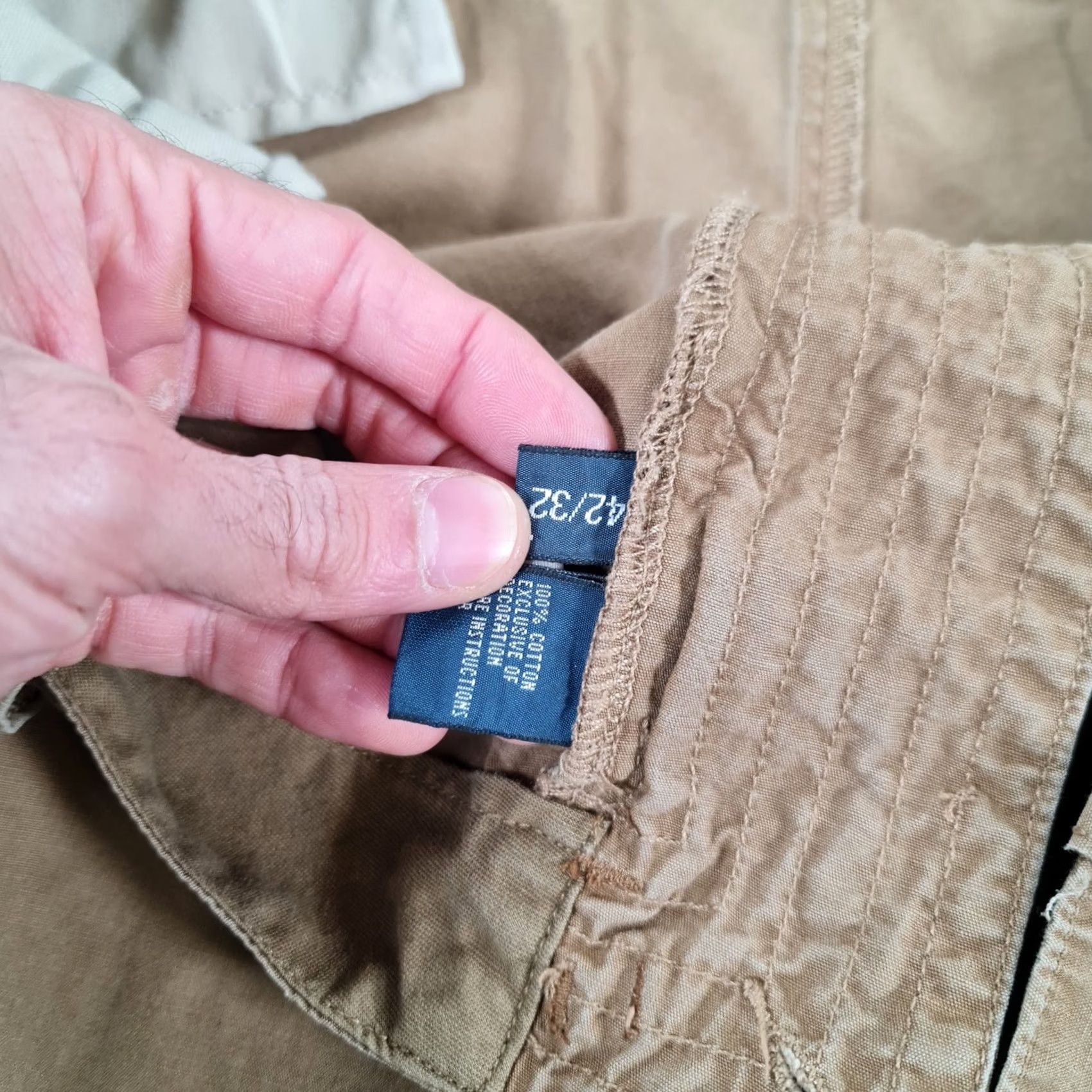 Polo Ralph Lauren VINTAGE Polo Ralph Lauren Cargo Pants Brown W42 L32 Paratrooper Pants Mens Cargo Regular Cotton Beige 6 Pockets Army Boys Mens Size US XL / EU 56 / 4 - 5 Thumbnail