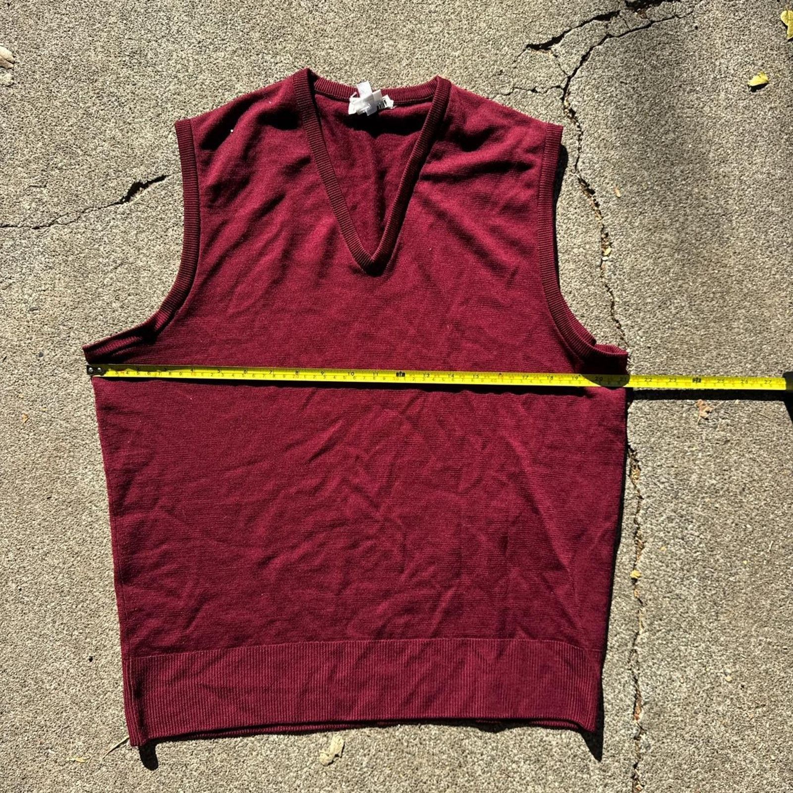 Nordstrom Vintage 1980s Nordstrom Merino Wool Sweater Vest – Size XL Size US XL / EU 56 / 4 - 5 Thumbnail