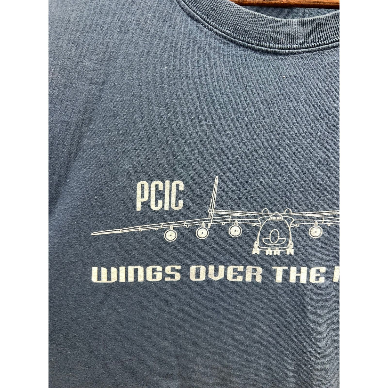 Gildan Vintage Wings Over The Rockies Shirt PCIC Pilot Jet tee XL Size US XL / EU 56 / 4 - 3 Thumbnail