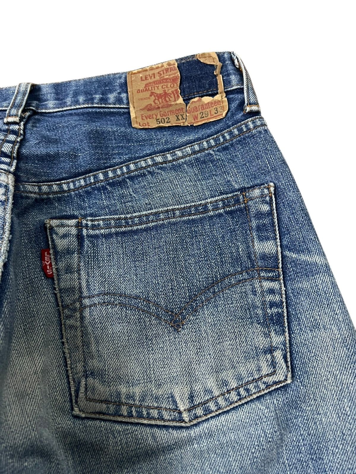 Levi's Vintage Levi’s 502xx Selvedge Faded Jean Size US 28 / EU 44 - 14 Thumbnail
