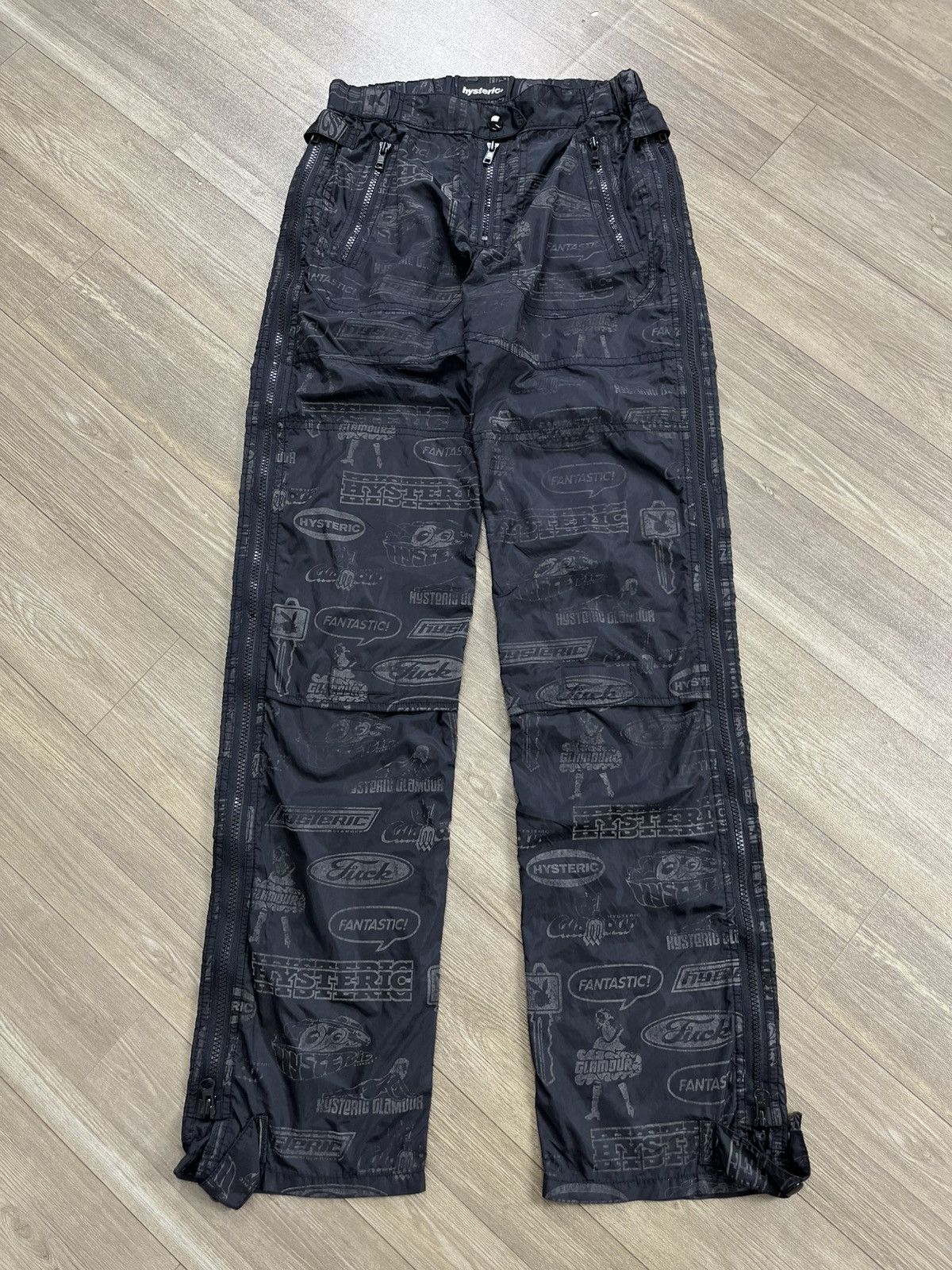 Hysteric Glamour Vintage 90’s Hysteric Glamour Fullprint Nylon Pants Size US 27 - 1 Thumbnail