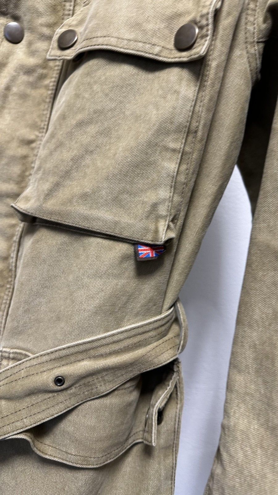 Belstaff Belstaff Men’s Roadmaster Beige Cotton Belted Jacket 1943 Size US L / EU 52-54 / 3 - 9 Thumbnail