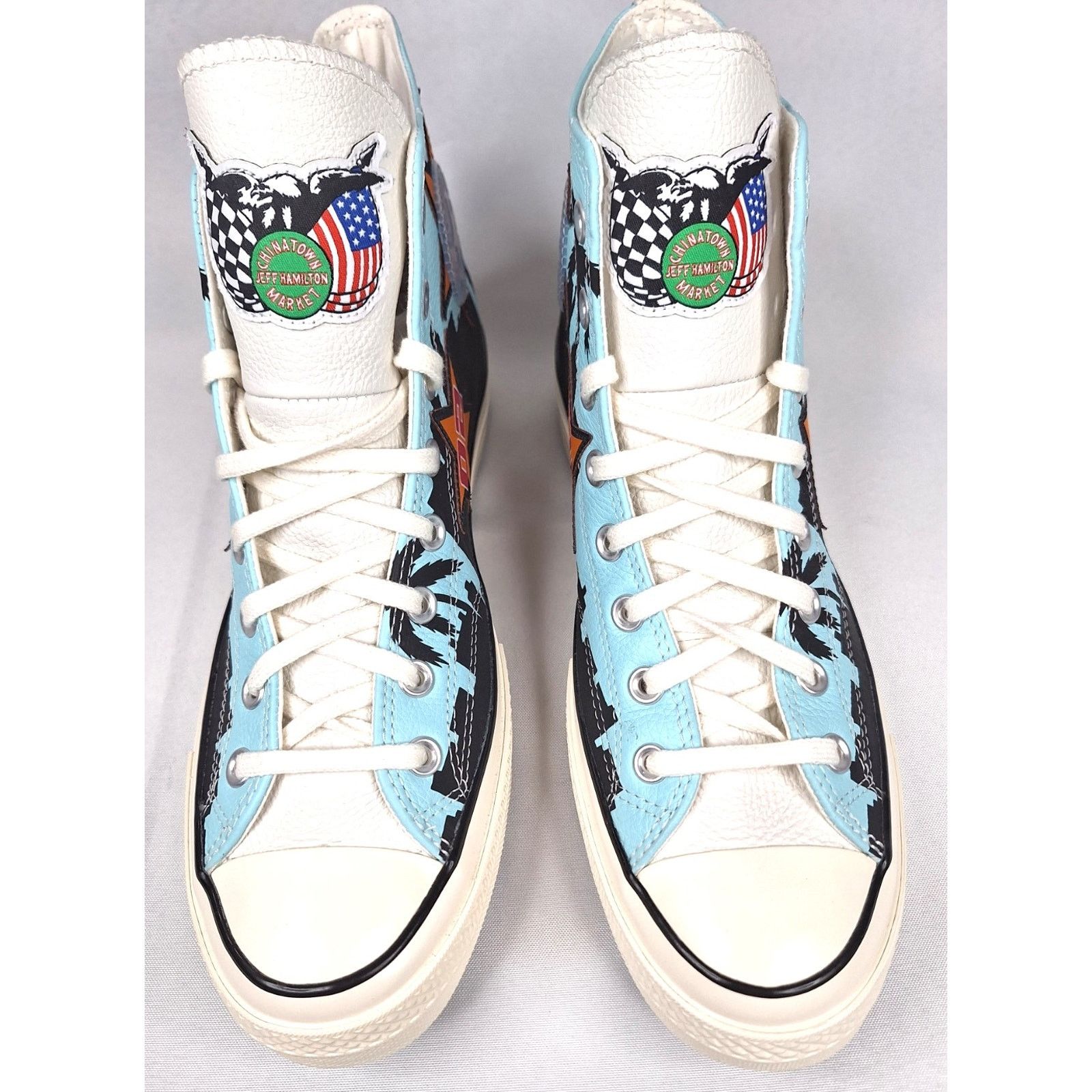 Converse Chinatown CONVERSE Lakers Poolside Hi-Top Leather Sneakers Size US 10.5 / EU 43-44 - 2 Thumbnail