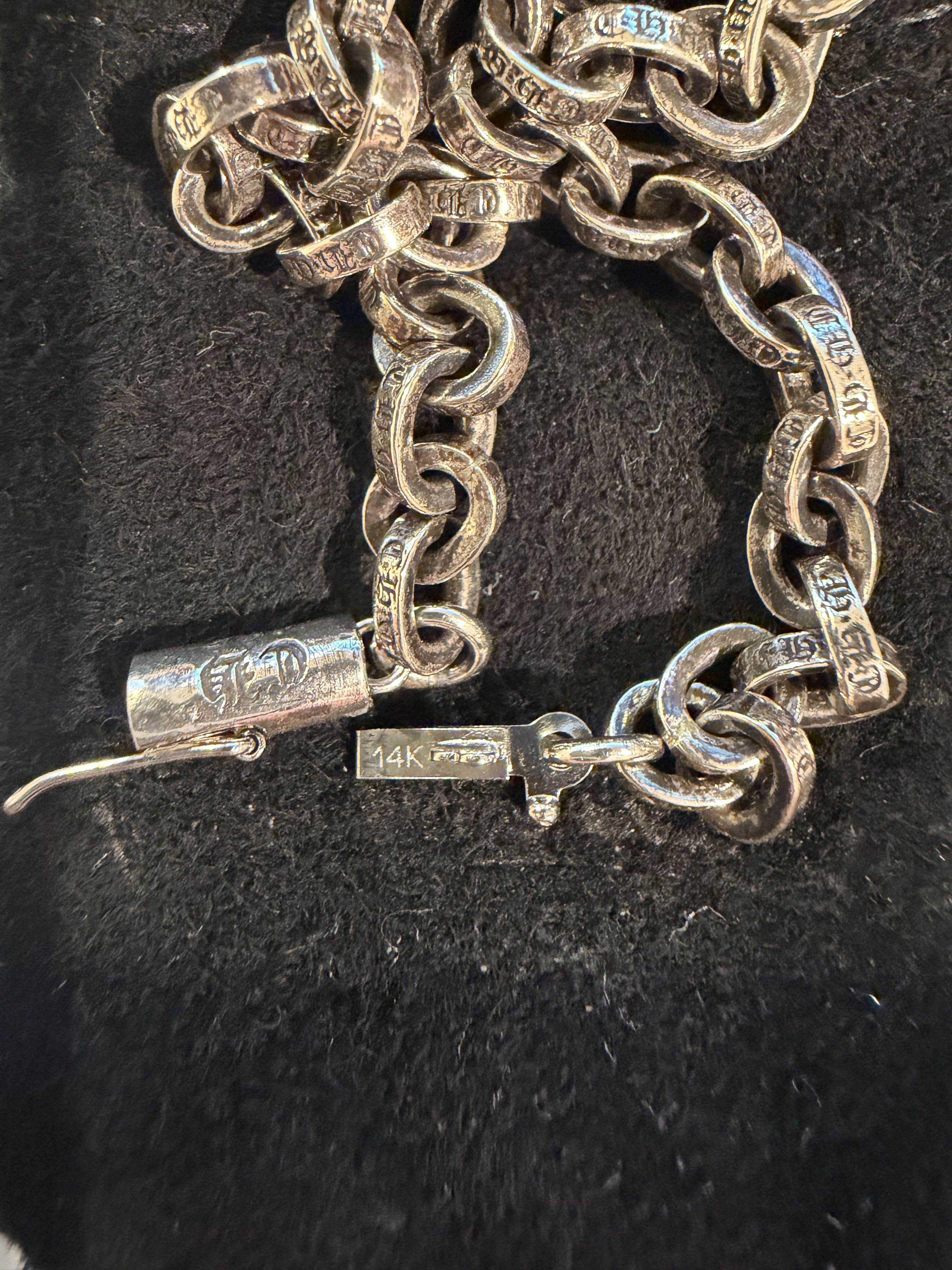 Chrome Hearts Chrome Hearts - Paper Chain - Silver Bracelet 8" Size ONE SIZE - 3 Thumbnail