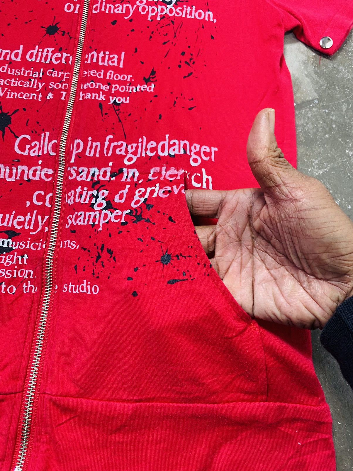 If Six Was Nine × Japanese Brand × Le Grande Bleu (L.G.B.) A01 Rare - RBA +1 Punk Bondage Wording Zipper Hoodie Shirt Size S / US 4 / IT 40 - 14 Thumbnail