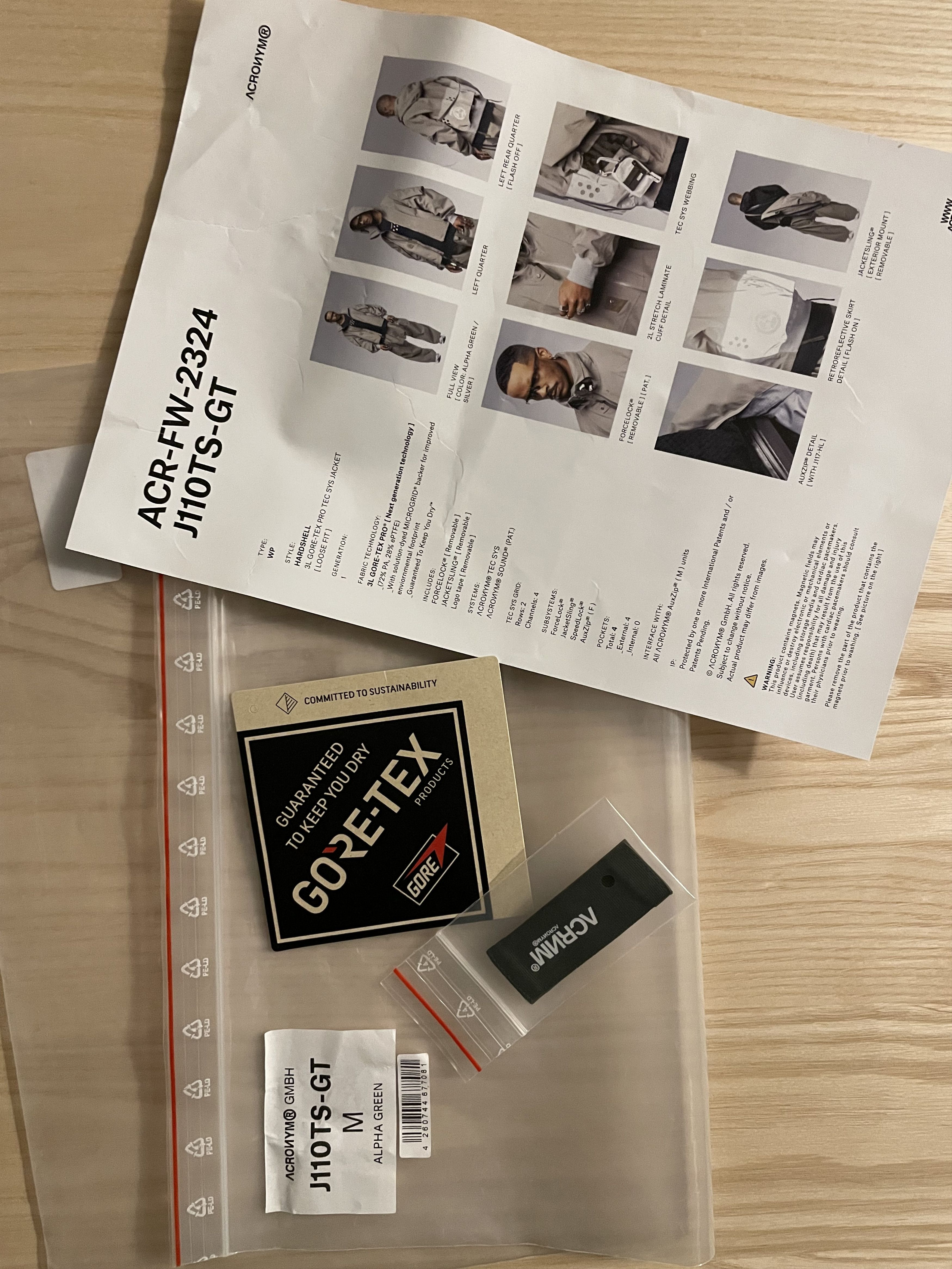 Acronym J1TS-S RAFHD Gabardine Tec Sys Interops Jacket | Grailed