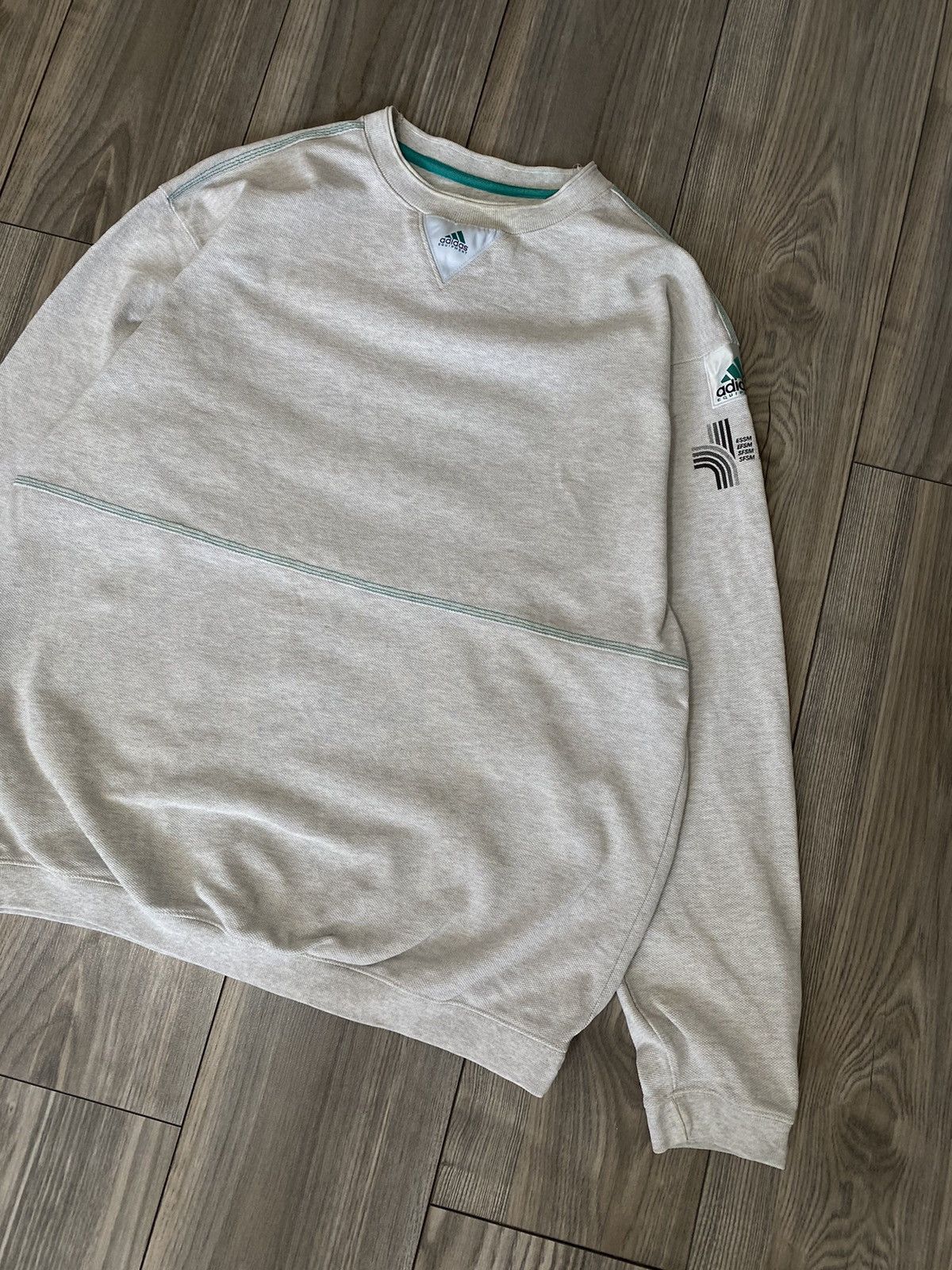 Adidas Vintage Adidas Equipment 90’s Grey Sweatshirt Size L Size US L / EU 52-54 / 3 - 3 Thumbnail