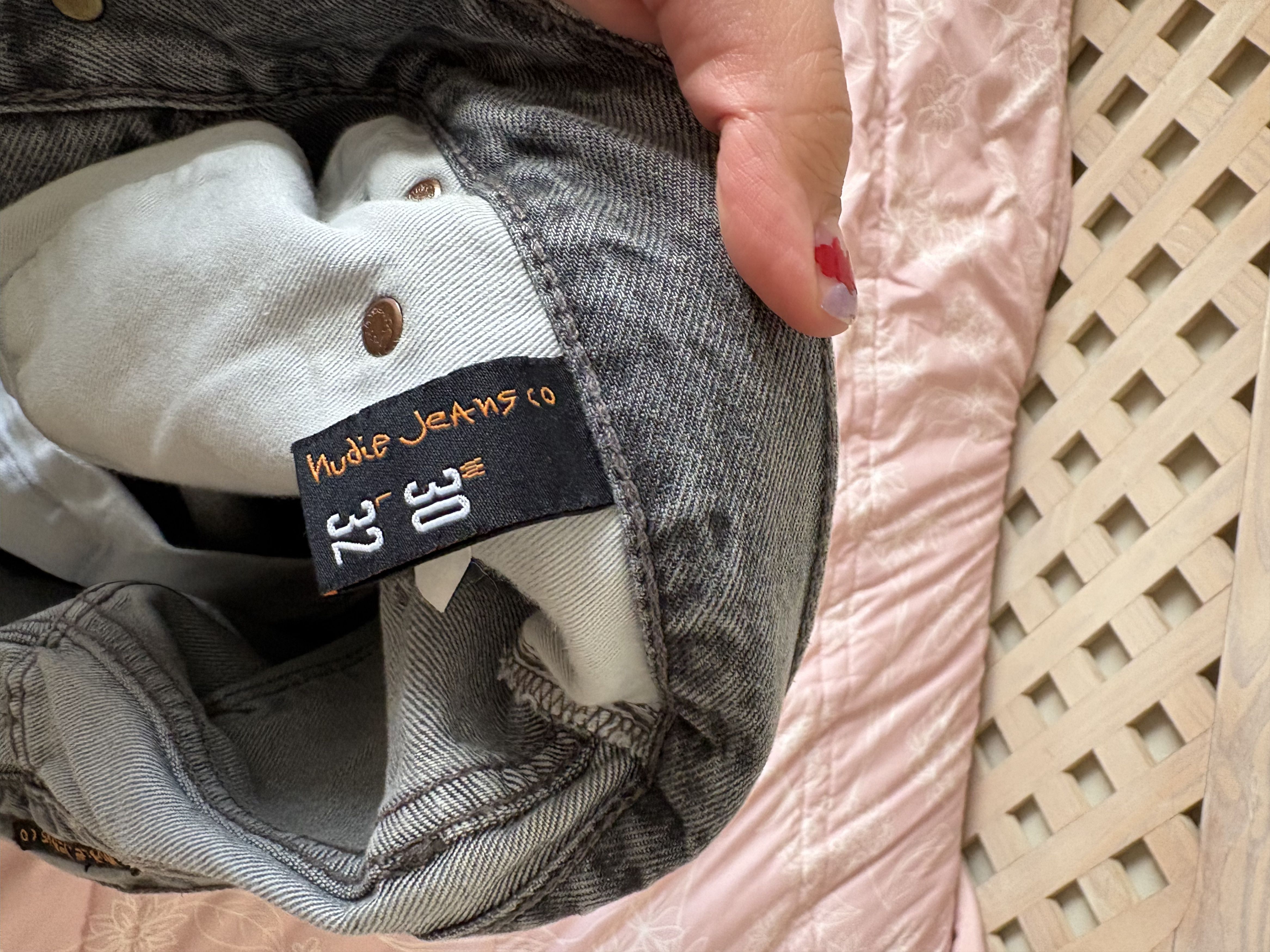 Nudie Jeans Nudie Jeans Men’s W30 L32 Light Gray 100% Cotton Denim Pants Size US 30 / EU 46 - 3 Thumbnail
