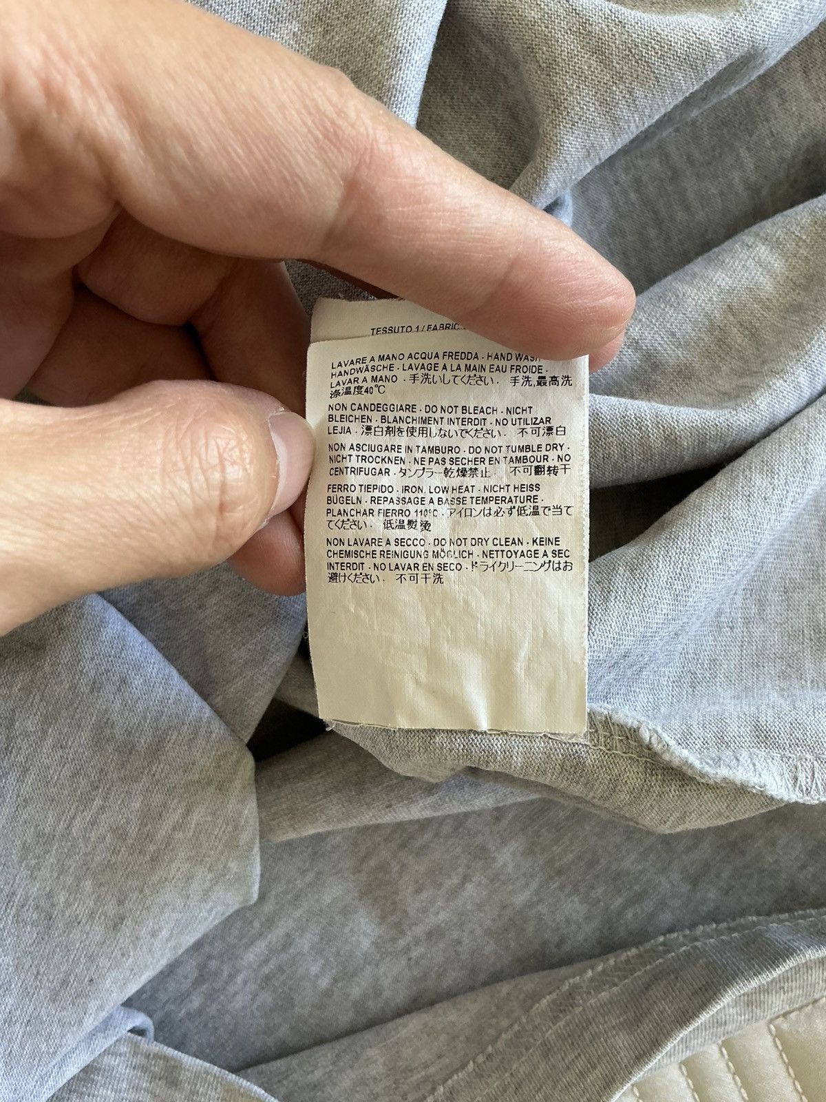 Balenciaga Balenciaga Gray Back Logo T-shirt size XL Size US XL / EU 56 / 4 - 8 Thumbnail