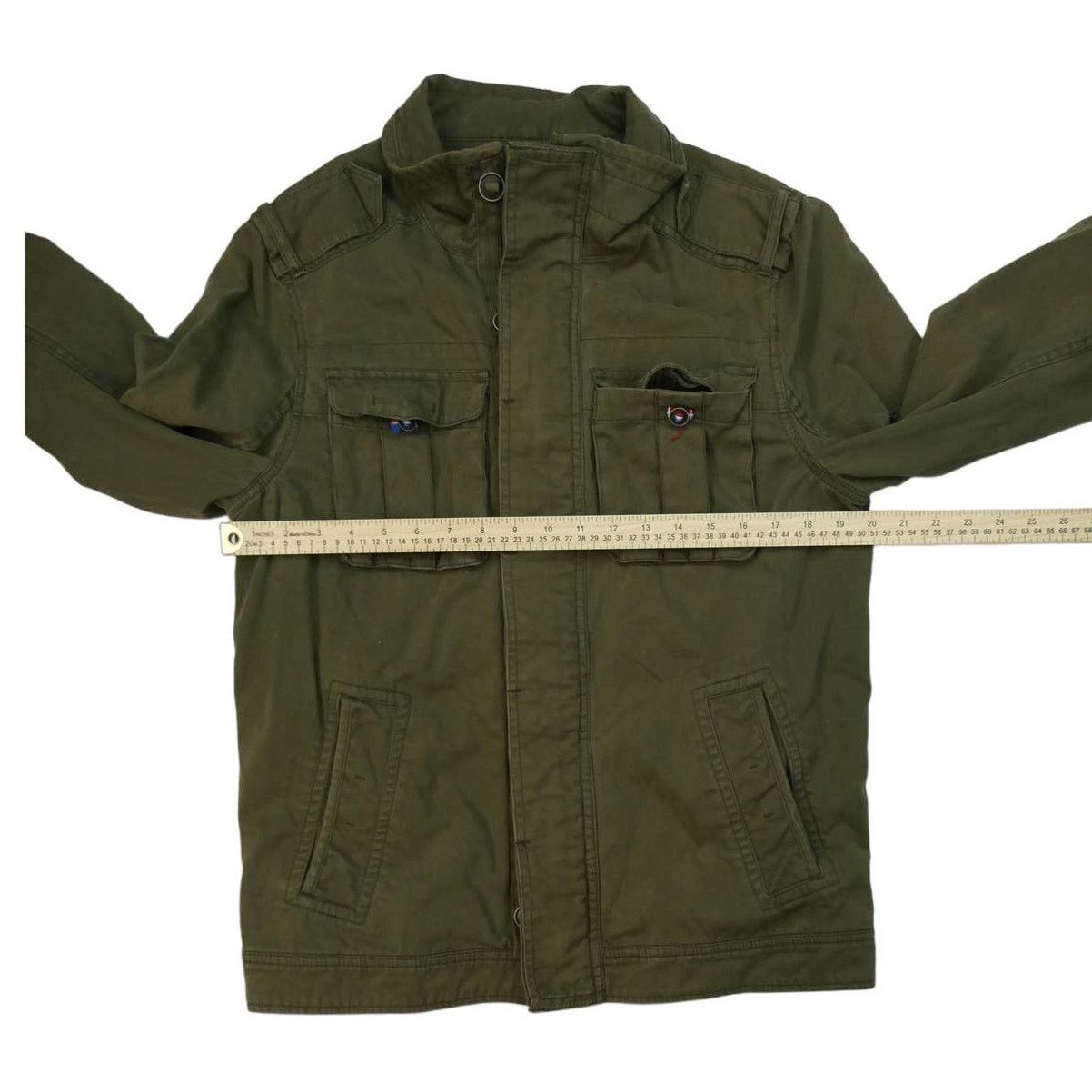 JACHS NY Jachs women's military field jacket, green, medium Size M / US 6-8 / IT 42-44 - 4 Thumbnail