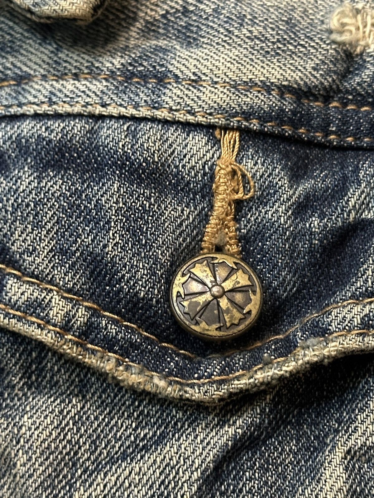 KMRii Midas Punk Destroy Button Zipper Denim Jacket Size US S / EU 44-46 / 1 - 9 Thumbnail