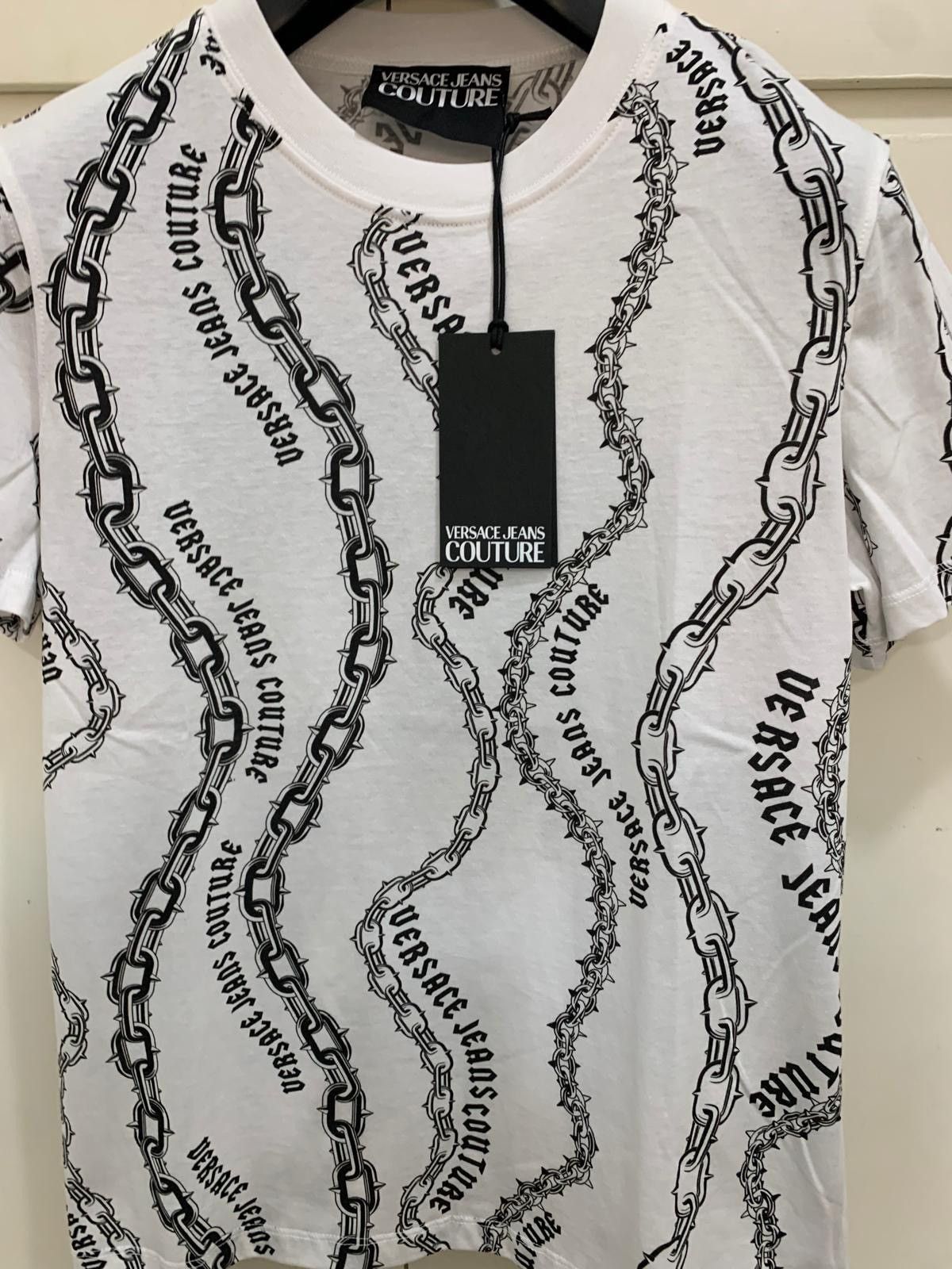 Versace Jeans Couture Jersey Print Chain Couture Versace Jeans Culture T-shirt L, Size US L / EU 52-54 / 3 - 3 Thumbnail