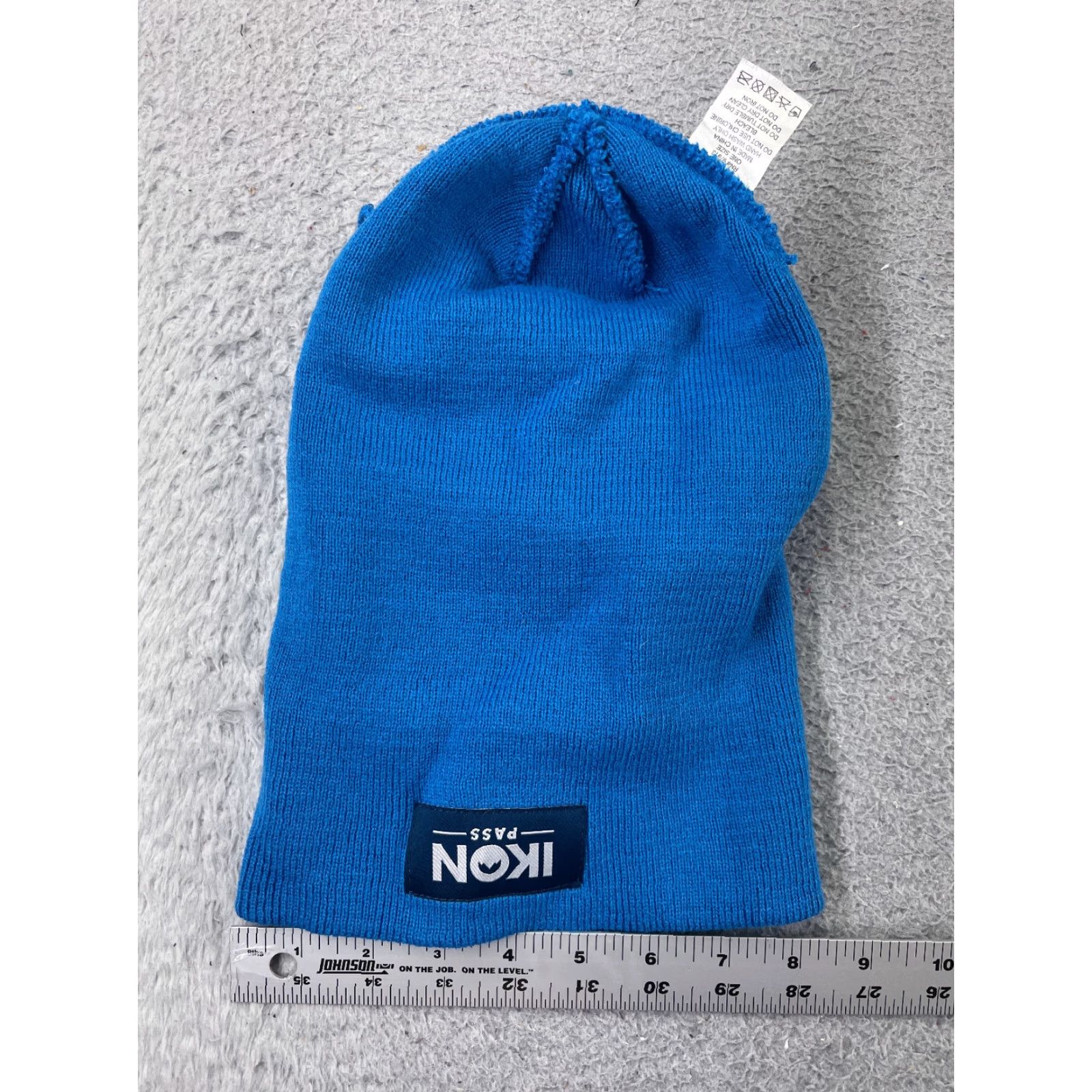 Nikon Ikon Pass Beanie Toque Adult One Size Blue Knit 100% Acrylic Ski Snowboard Mens Womens Unisex Adults Beanie Blue Ikon Pass Size ONE SIZE - 4 Thumbnail