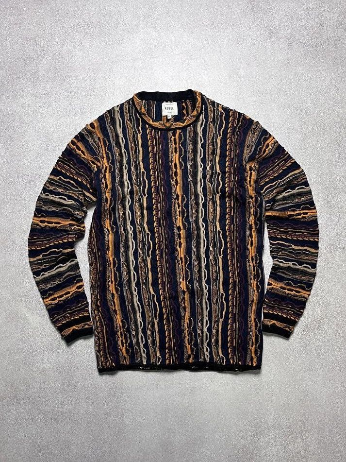 Vintage Coogi Style Hard Knit Sweater XL