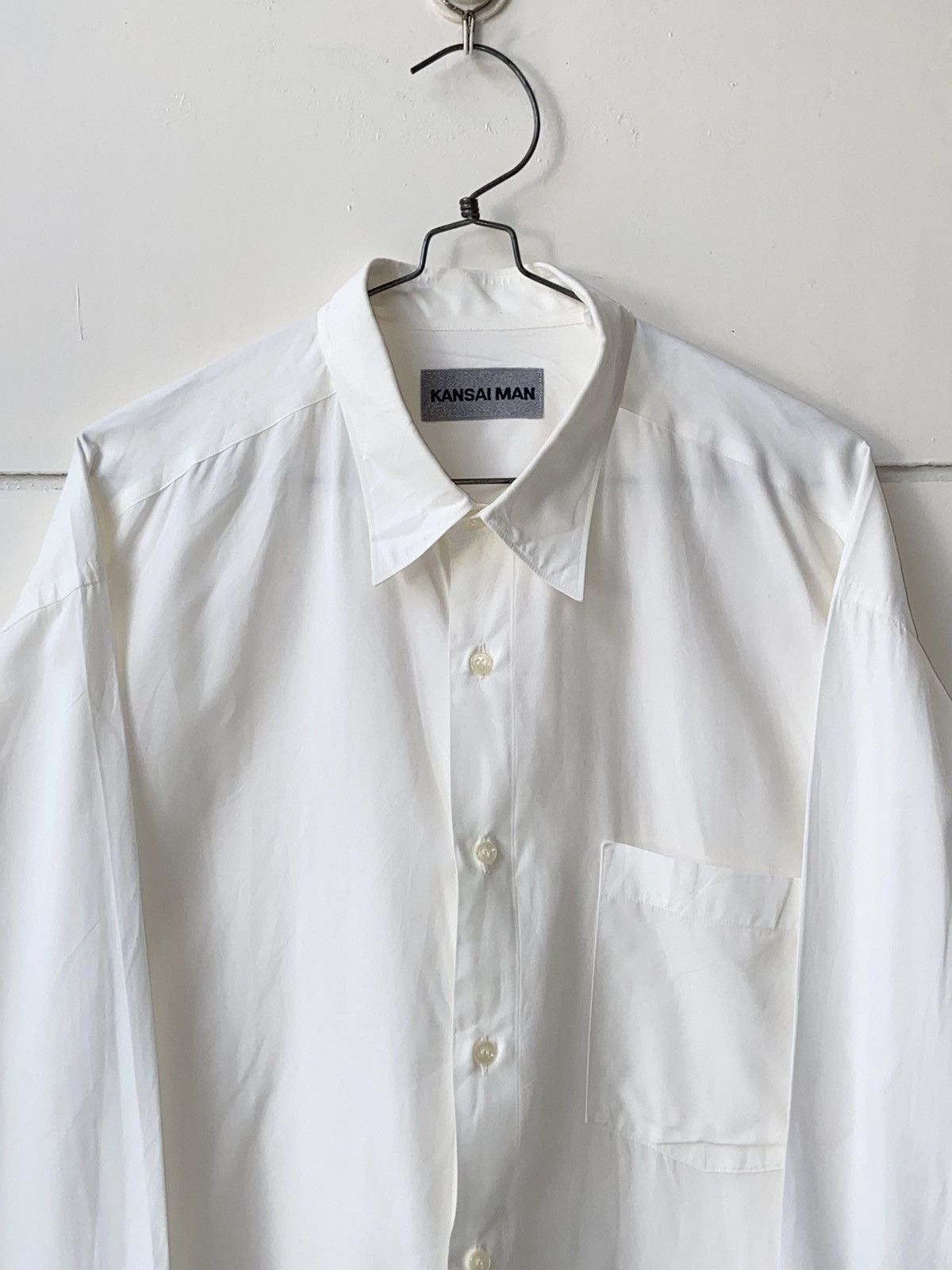 Kansai Yamamoto KANSAI MAN White Shirt Size US L / EU 52-54 / 3 - 12 Thumbnail