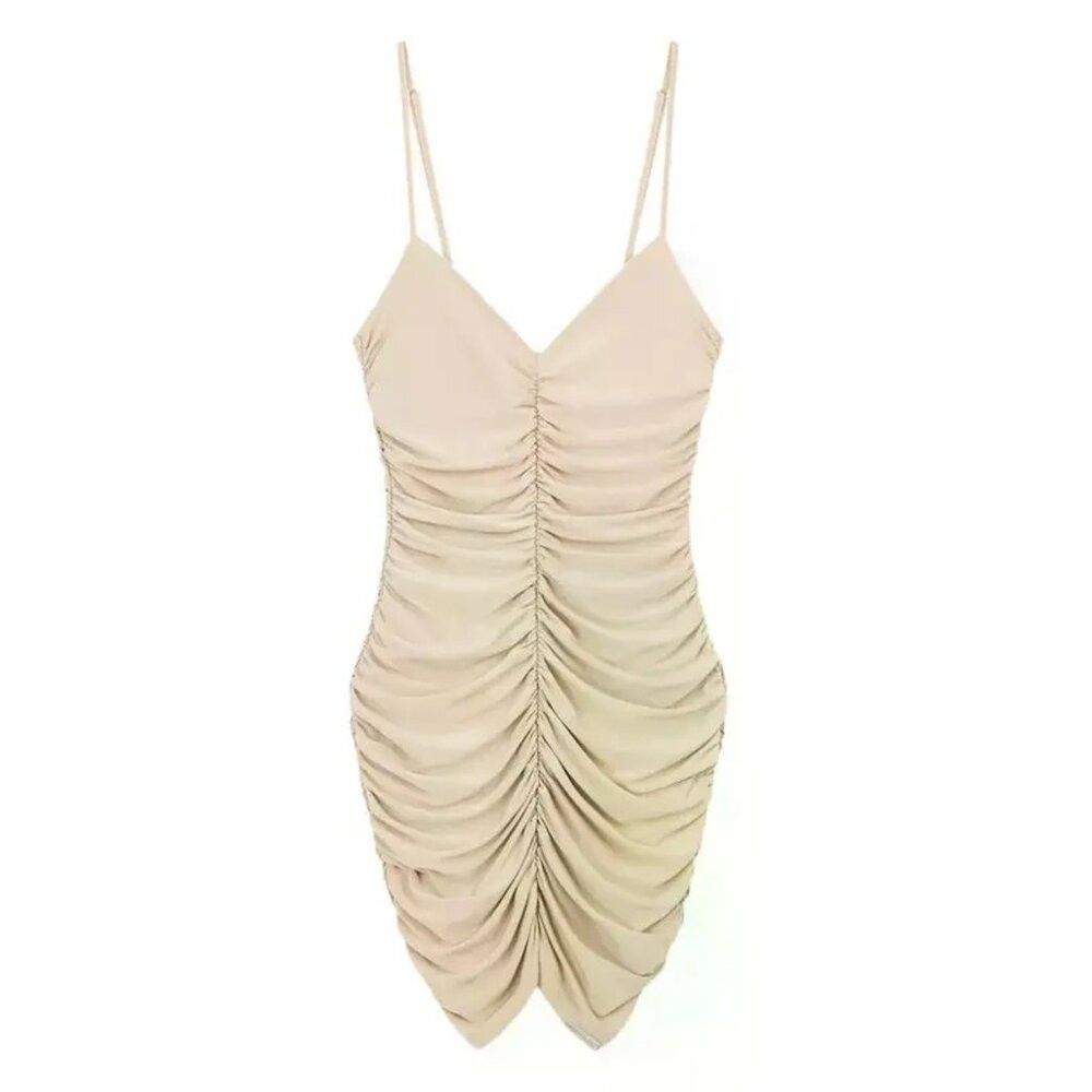 Rta NWT New Rta Adriana Mini Sesame Beige Dress Size XL Size XL / US 12-14 / IT 48-50 - 2 Thumbnail