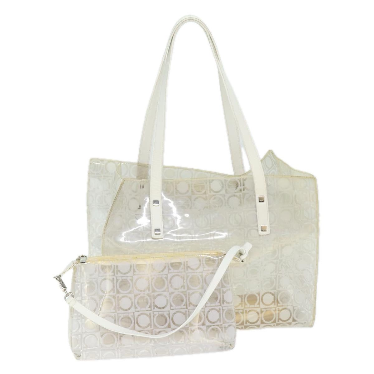 Salvatore Ferragamo Salvatore Ferragamo Tote Bag Vinyl Clear Size ONE SIZE - 1 Thumbnail