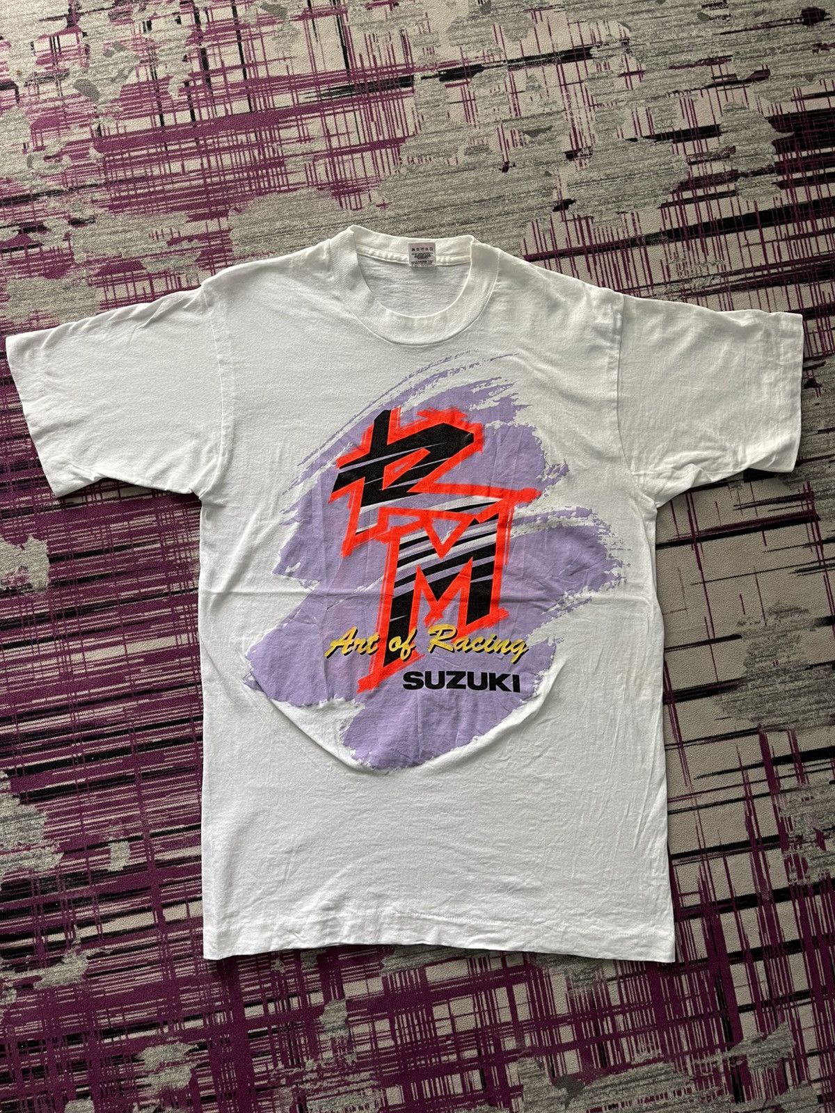 Vintage VINTAGE 90S SUZUKI ART OF RACING SPELL OUT VERY RARE Size US M / EU 48-50 / 2 - 1 Thumbnail