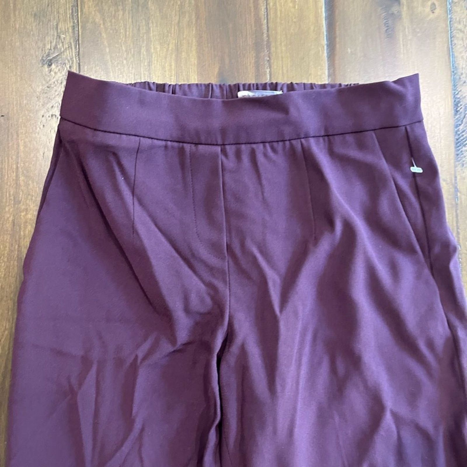 Vintage Babaton Aritzia Conan Cropped Trousers Plum - Size 0 Size 25" / US 0 / IT 36 - 6 Thumbnail