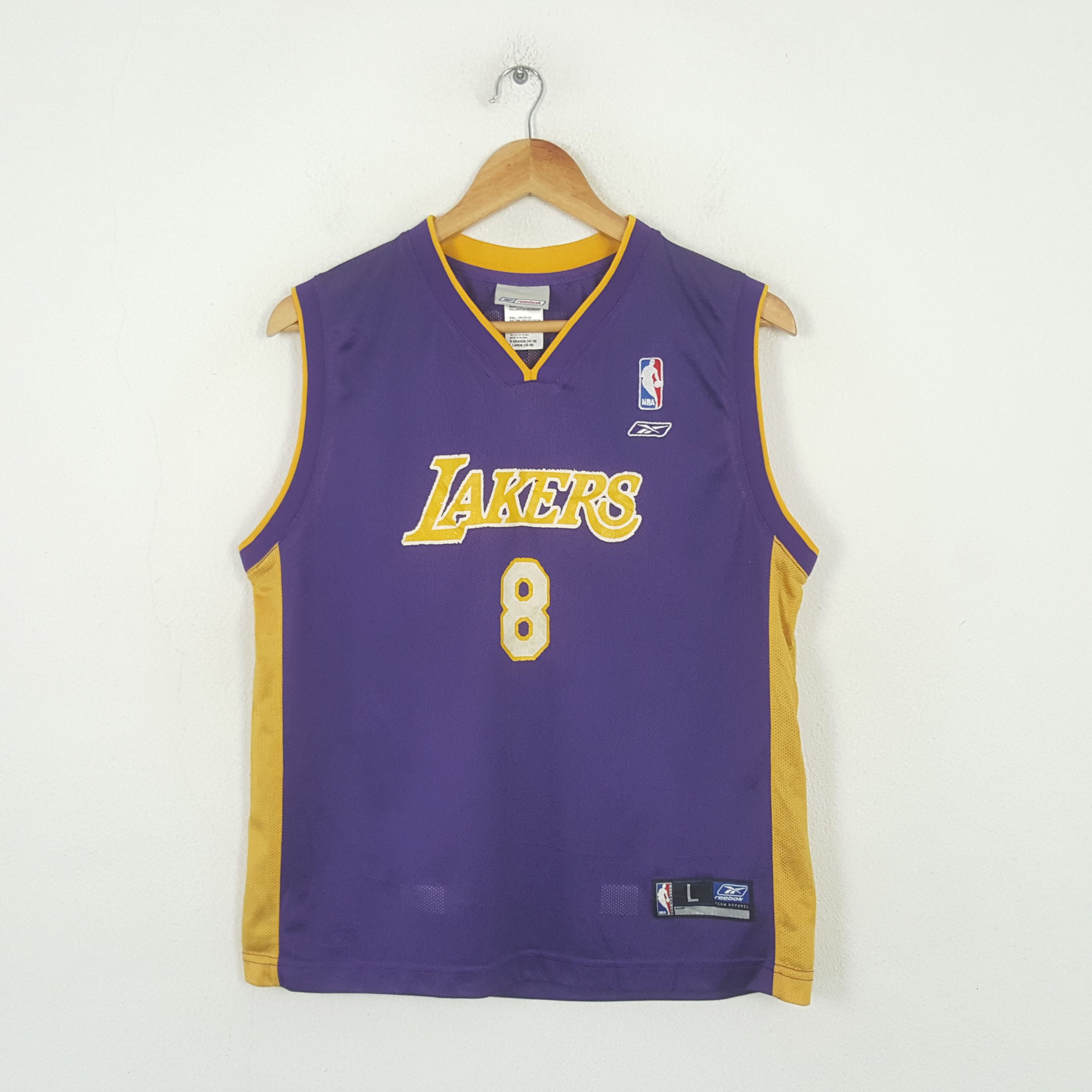 Reebok Vintage Reebok Lakers 8 Basketball Team NBA Jersey RR6 Size US M / EU 48-50 / 2 - 1 Thumbnail