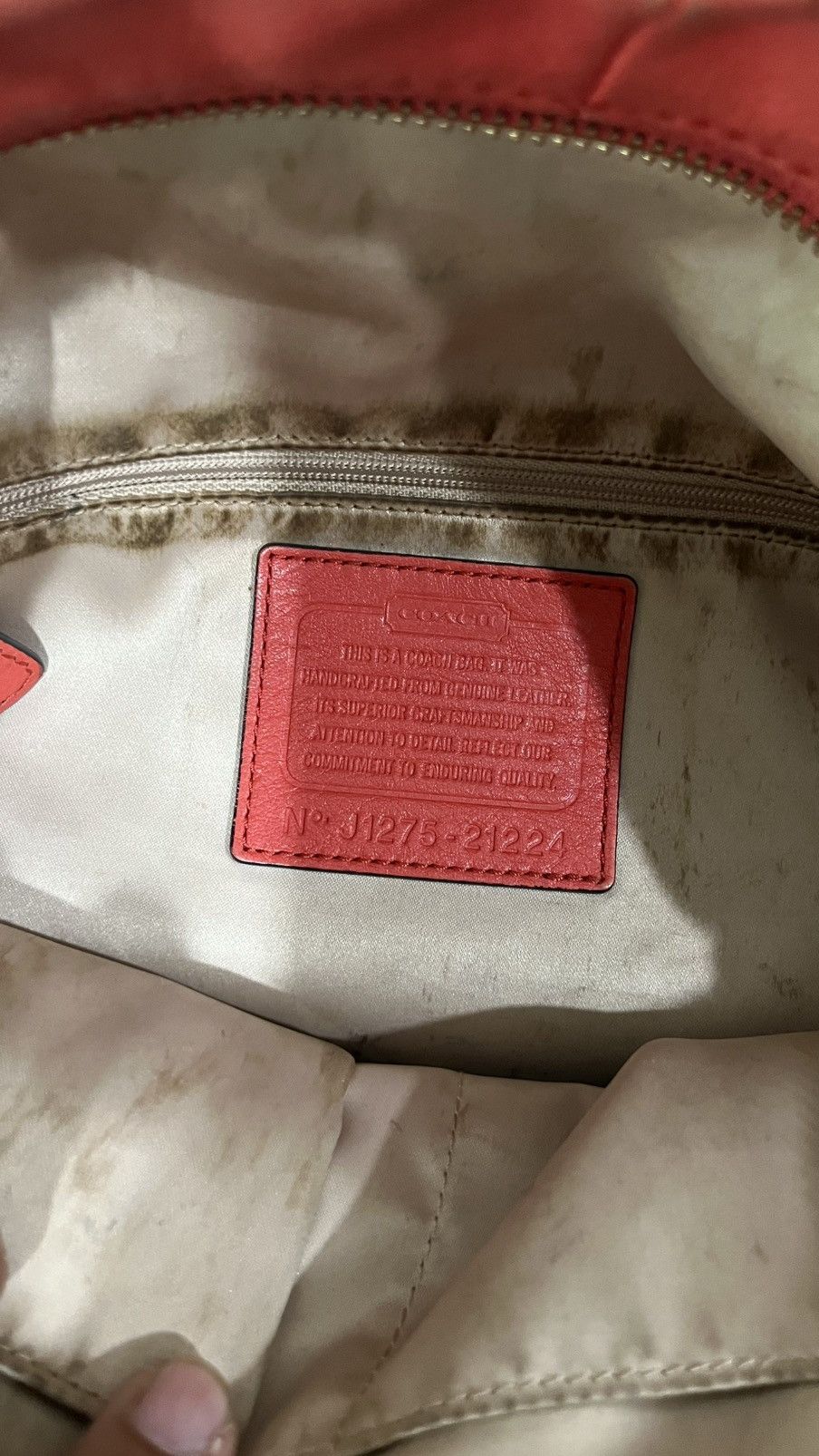 Coach Vtg Coach Isabelle Orange Size ONE SIZE - 6 Thumbnail