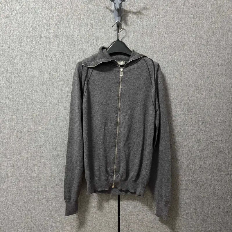 Dior Dior Men's Black Gray Wool Pullover Sweater 0089 Size US S / EU 44-46 / 1 - 1 Thumbnail