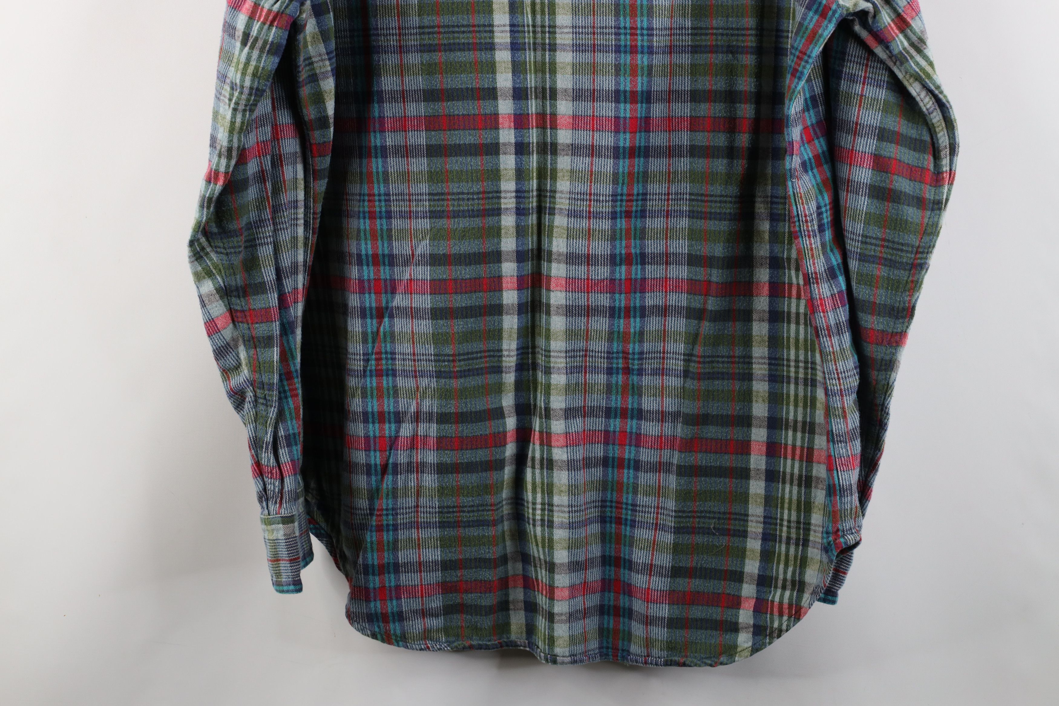 Vintage × Woolrich Woolen Mills Vintage 90s Woolrich Rainbow Plaid Flannel Button Down Shirt Size US L / EU 52-54 / 3 - 11 Thumbnail