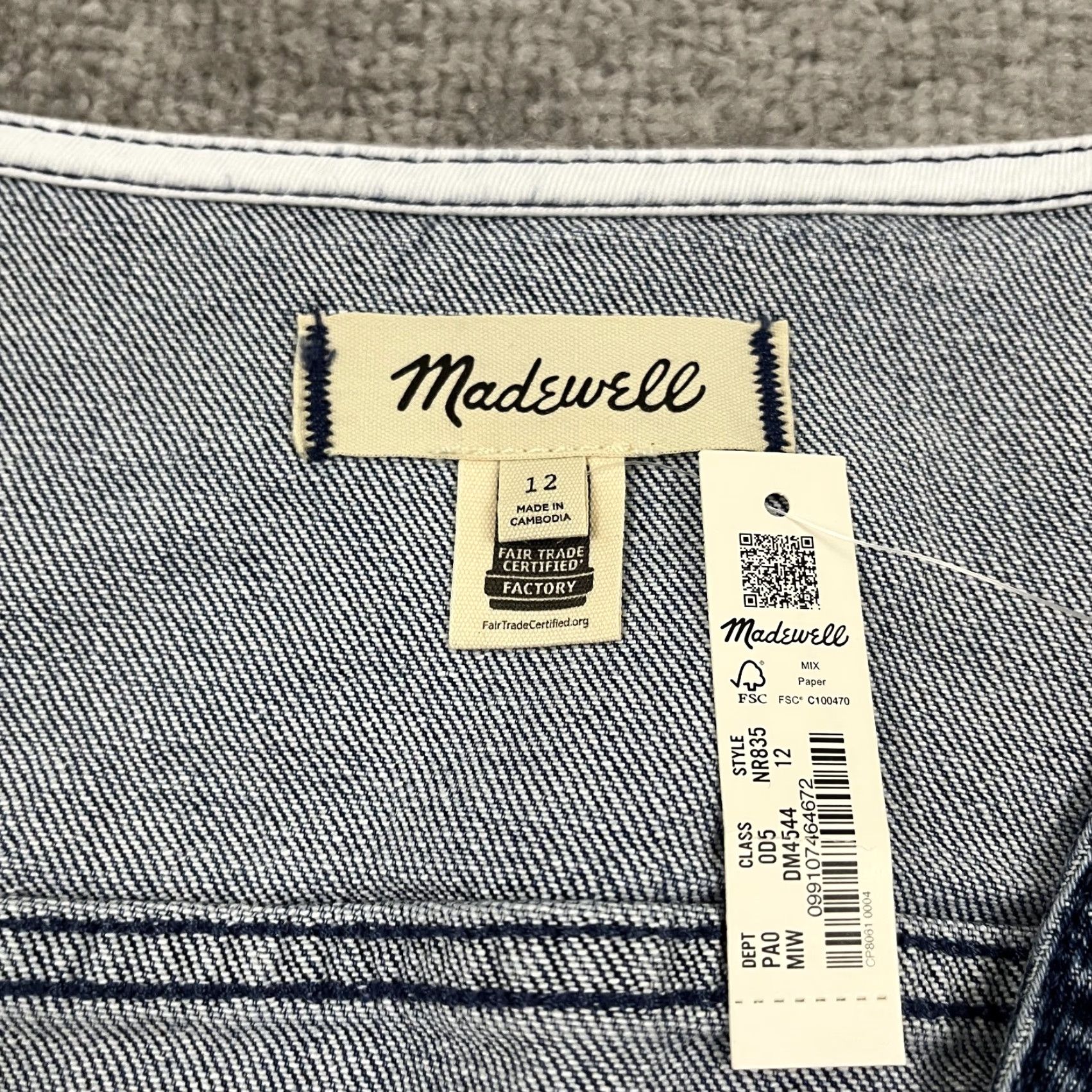 Madewell Madewell Denim Vest Women 12 Blue Western V-Neck Casual Size XL / US 12-14 / IT 48-50 - 2 Thumbnail