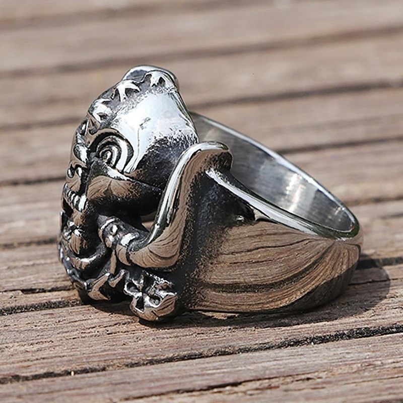 Vintage Retro Style Skull Biker Size ONE SIZE - 2 Thumbnail