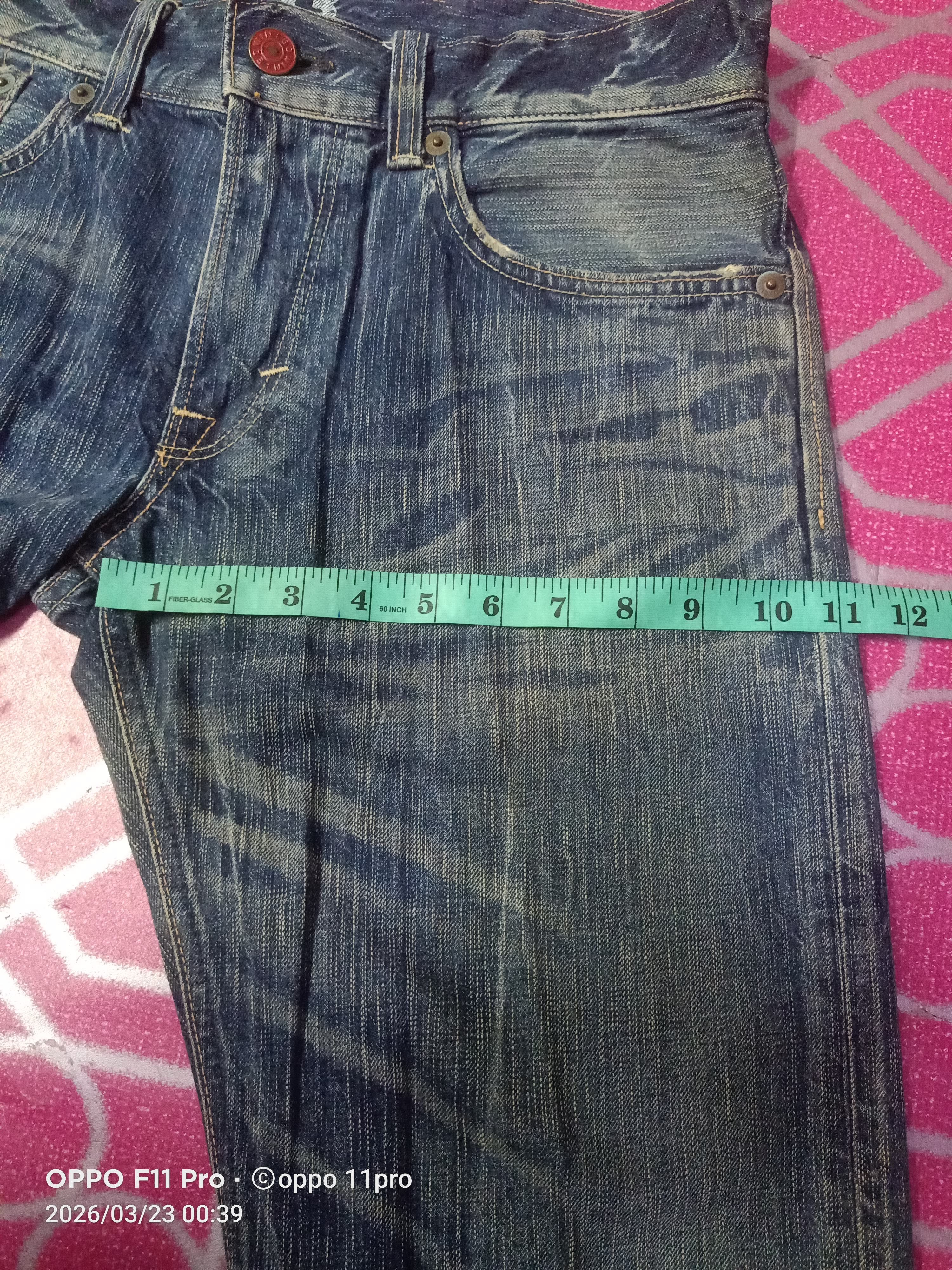 If Six Was Nine 💥Edwin Vintage 503 Flare Denim Distressdenim 💥 Size US 34 / EU 50 - 17 Thumbnail
