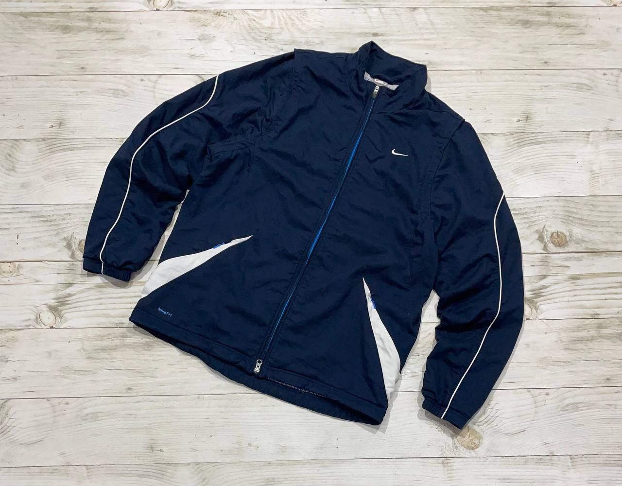 Nike Vintage Nike Track Jacket Vest 00s Nylon Striped Size US M / EU 48-50 / 2 - 1 Thumbnail