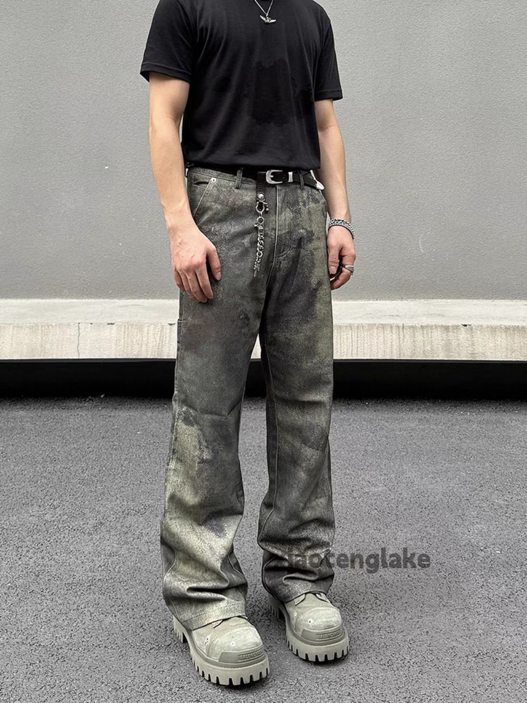 Designer × Vintage washed faded utility skate hiphop carpenter camo pants Size US 31 - 3 Thumbnail