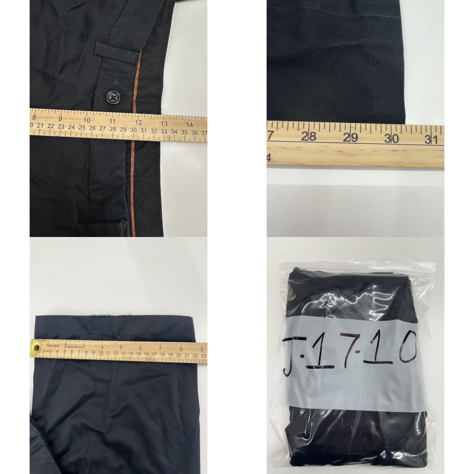 Haggar Hagger Mens Dress Pants Size 37x30 actual Black Pocket Size US 37 - 8 Thumbnail