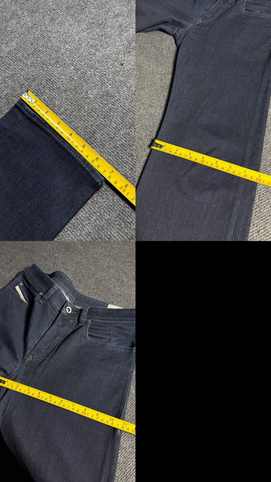 Diesel Luxury Diesel Italy Buster Dark Wash Slim Tapered Jeans W30 Size US 30 / EU 46 - 20 Thumbnail