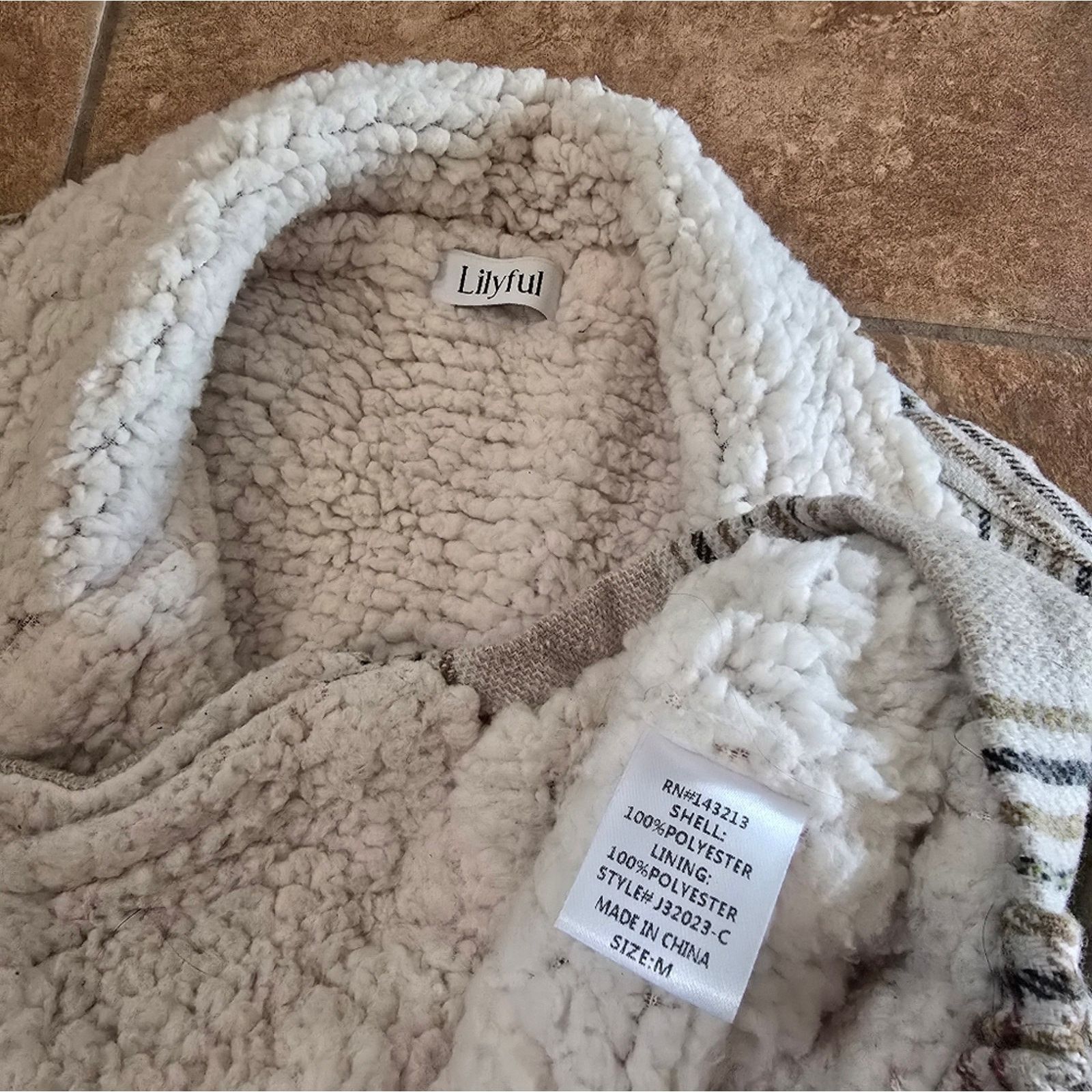 Other Beige Lined | LILYFUL | Fur Detailed Zip Up Size M / US 6-8 / IT 42-44 - 3 Thumbnail