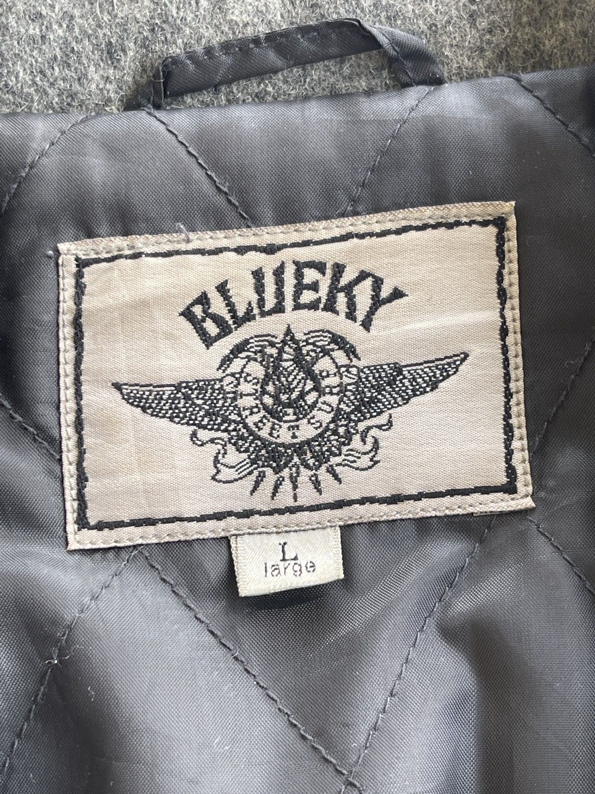 Japanese Brand 90s Blueky Street Surf Wool Blouson Jacket Size US L / EU 52-54 / 3 - 11 Thumbnail