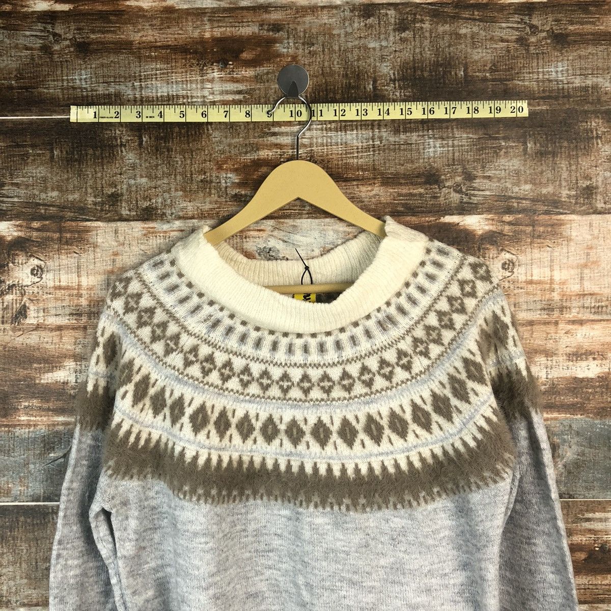 Homespun Knitwear × Japanese Brand Bi Abey Grey art vintage Knitwear #A1857 Size M / US 6-8 / IT 42-44 - 4 Thumbnail