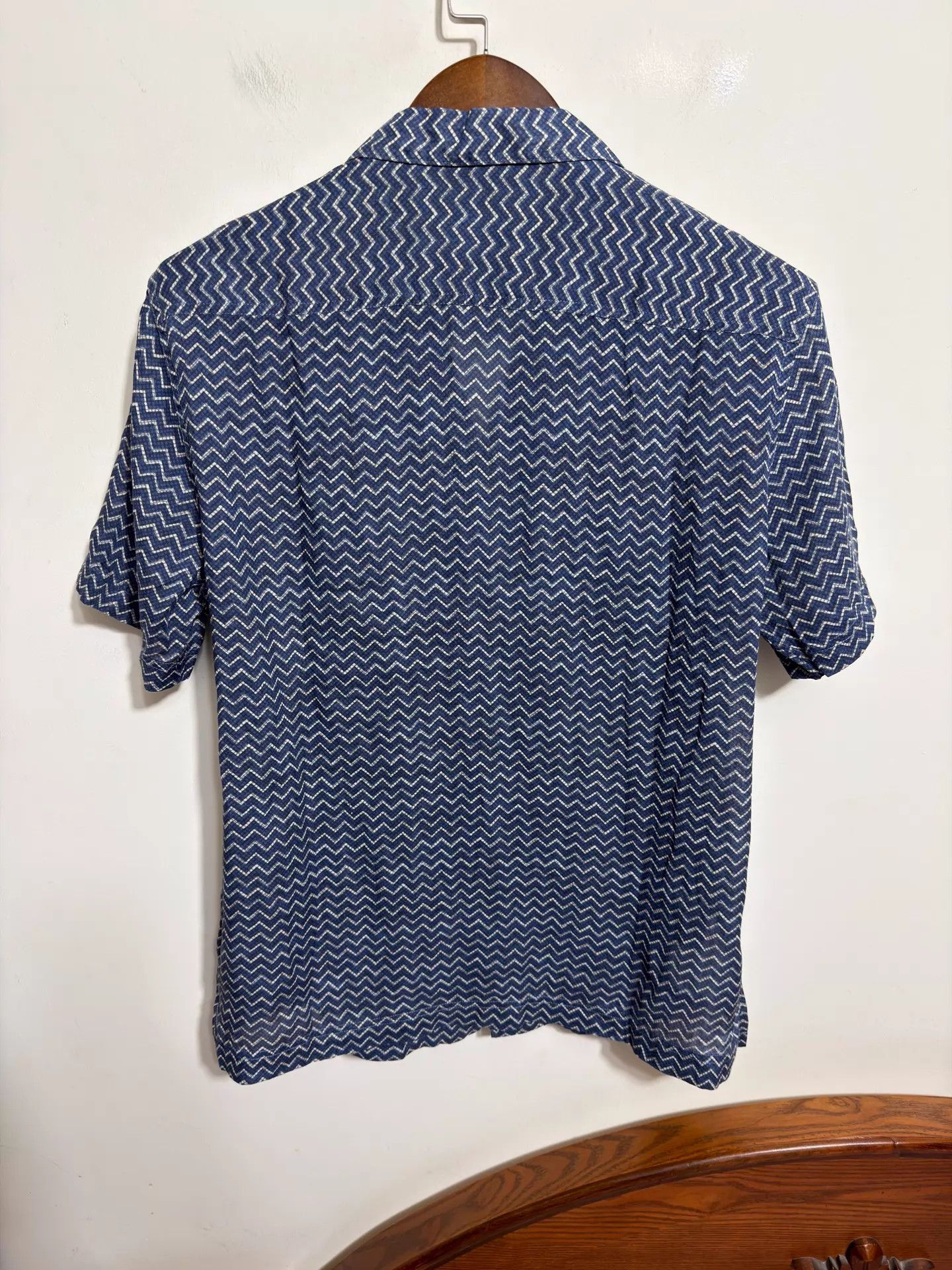 Giorgio Armani Giorgio Armani Linen Slim Fit Short Sleeve Shirt Italy Size US L / EU 52-54 / 3 - 2 Thumbnail