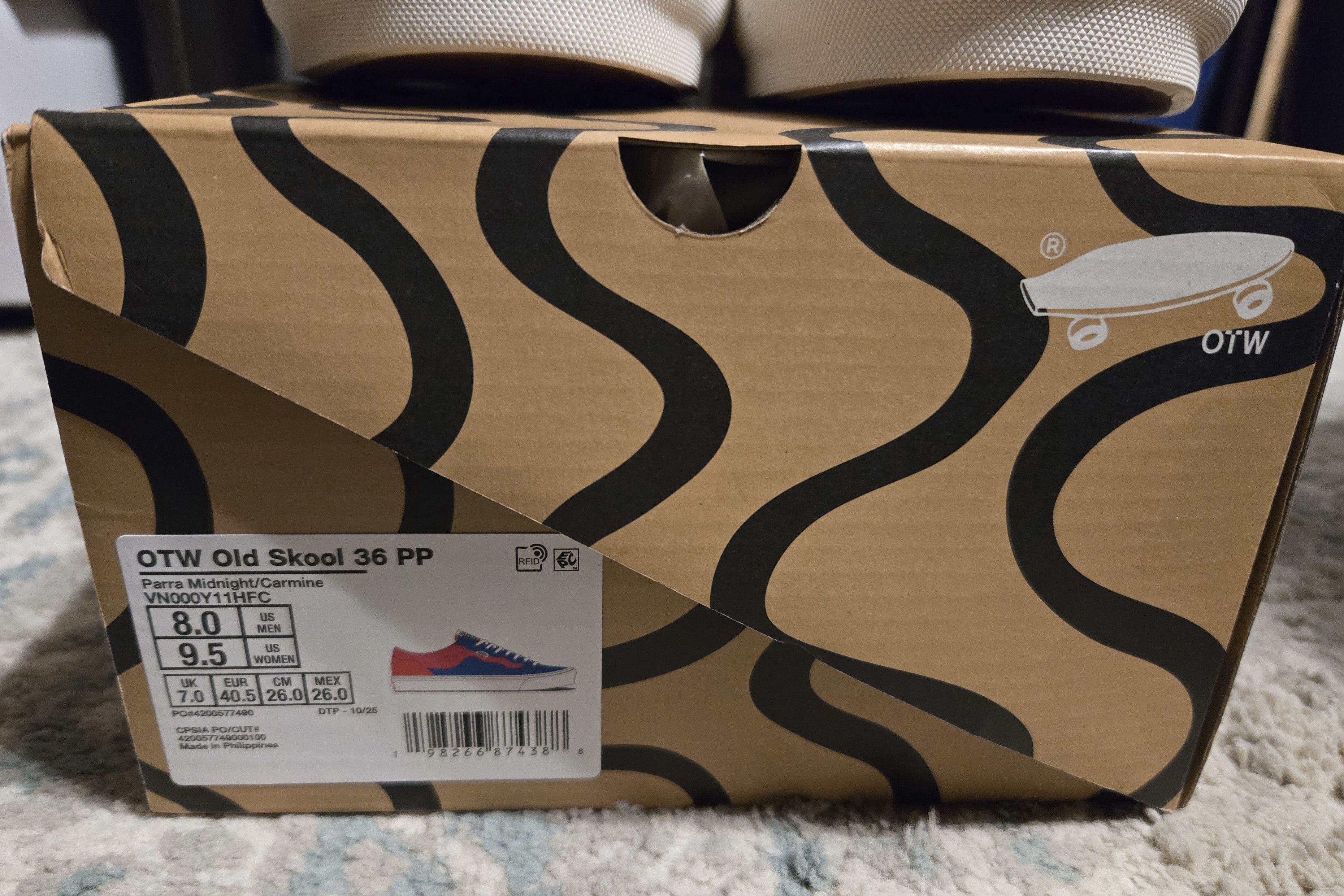 Vans Parra x Vans OTW Old Skool 36 Midnight Carmine Size US 8 / EU 41 - 7 Thumbnail