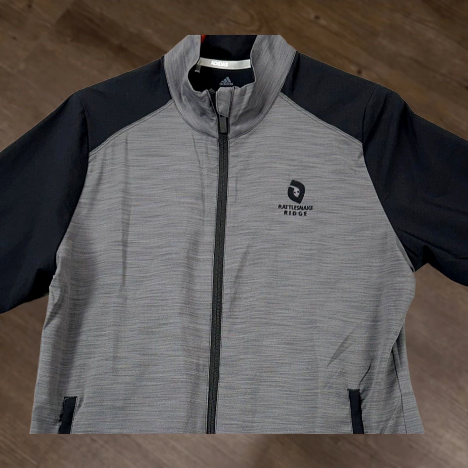 Adidas Adidas Jacket Womens Large Grey Colorblock Windbreaker Golf Full Zip Outdoor NEW Size L / US 10 / IT 46 - 1 Thumbnail