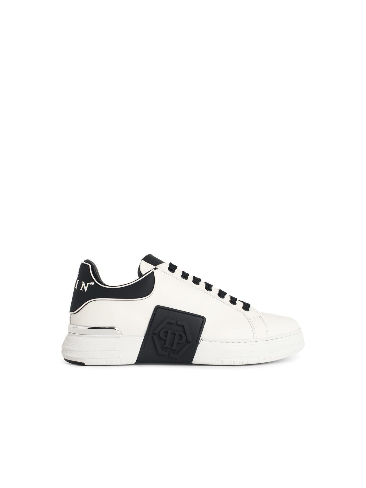 Philipp Plein PHILIPP PLEIN 'Phantom' White Leather Sneakers Size US 9 / EU 42 - 1 Thumbnail