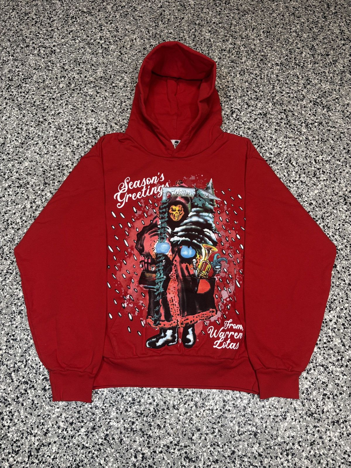 Warren Lotas 2024 Warren Lotas “Season’s Greetings” Christmas Hoodie Sz L Size US L / EU 52-54 / 3 - 1 Thumbnail