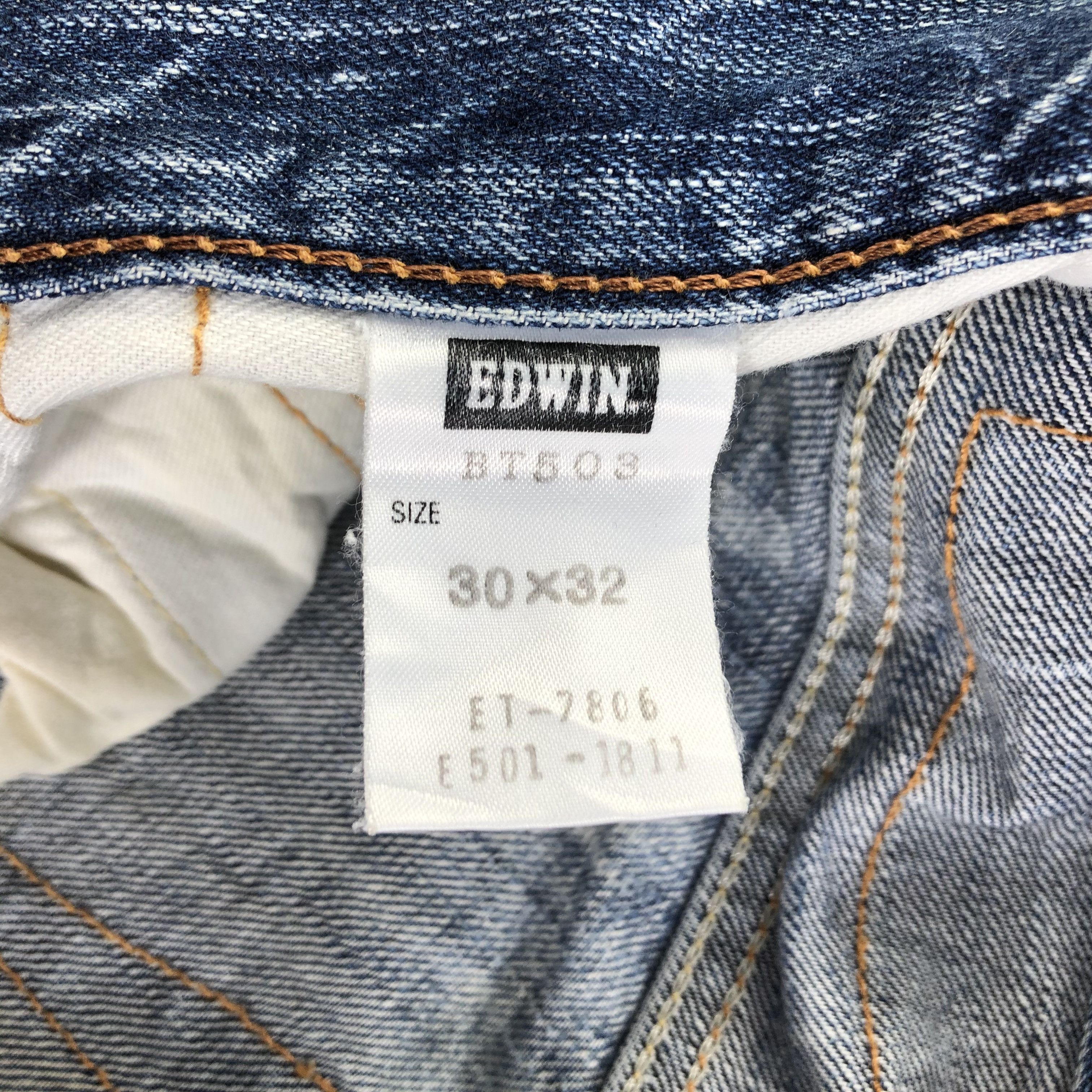 Edwin Edwin Blue Trip Jeans Distressed Denim KJ1492 Size US 32 / EU 48 - 9 Thumbnail