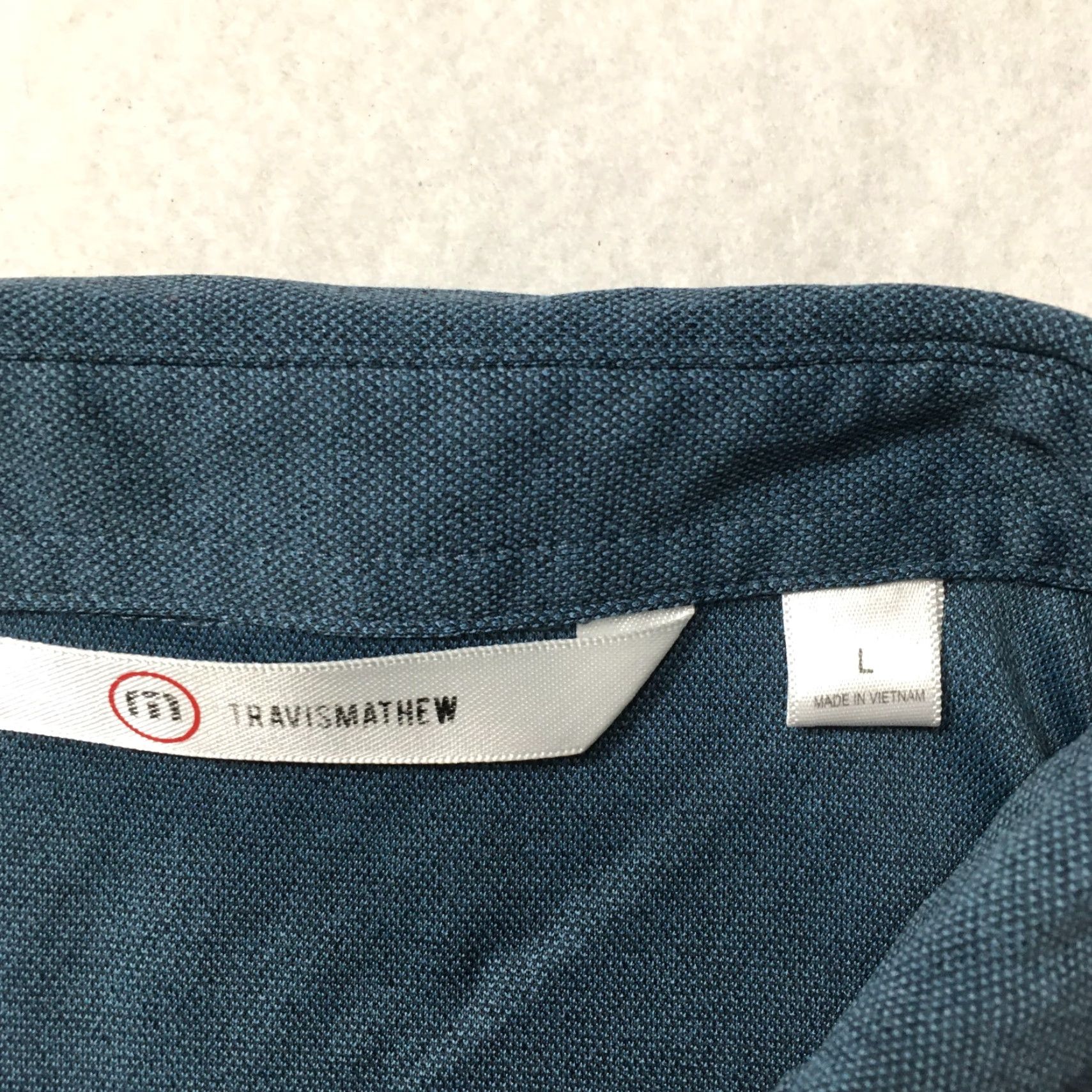TravisMathew Travis Matthew Mens Size LARGE Blue Short Sleeve Shirt Size US L / EU 52-54 / 3 - 3 Thumbnail
