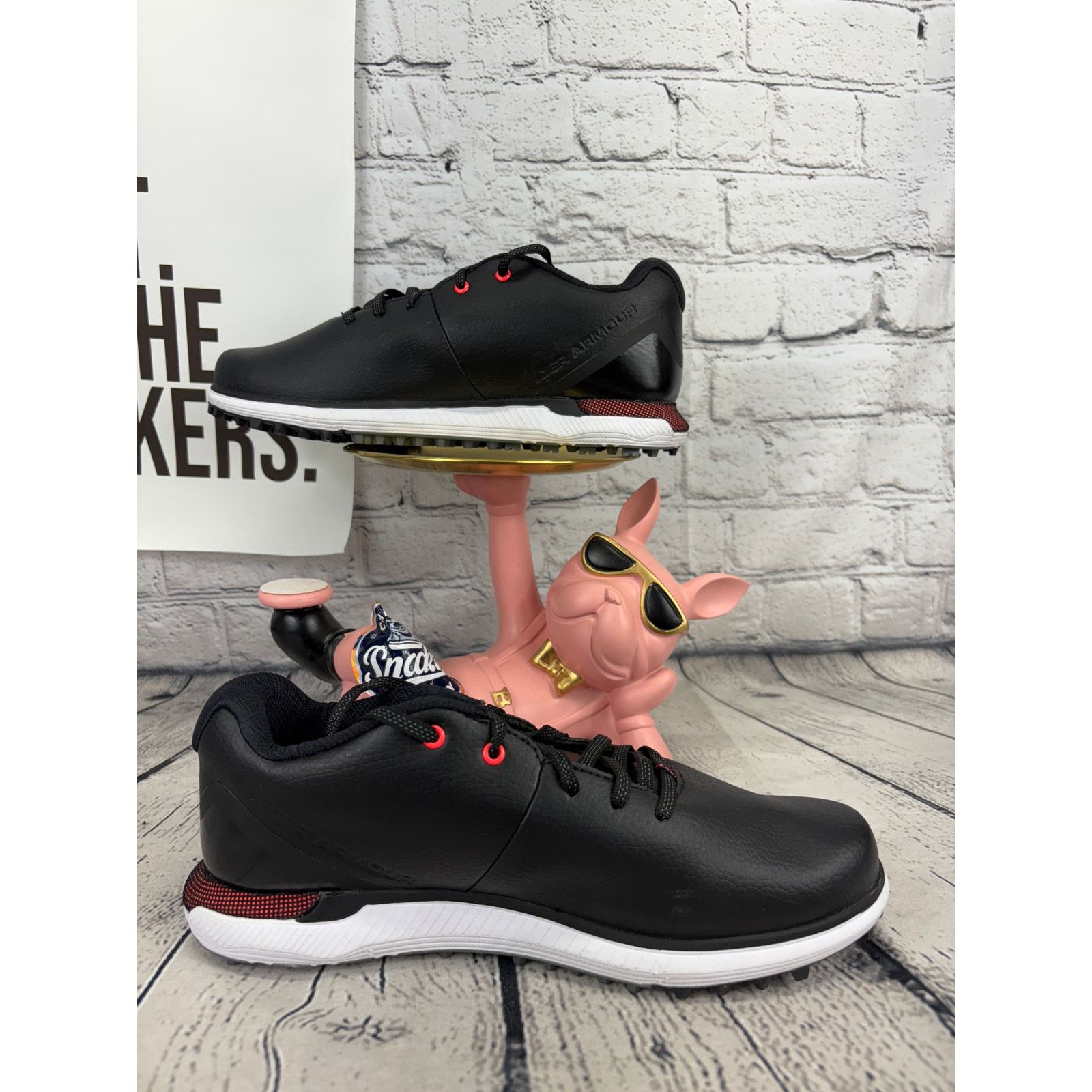 Under Armour Under Armour HOVR Fade 2 Golf Shoes Cleats Mens 7 Black Red Size US 7 / EU 40 - 6 Thumbnail