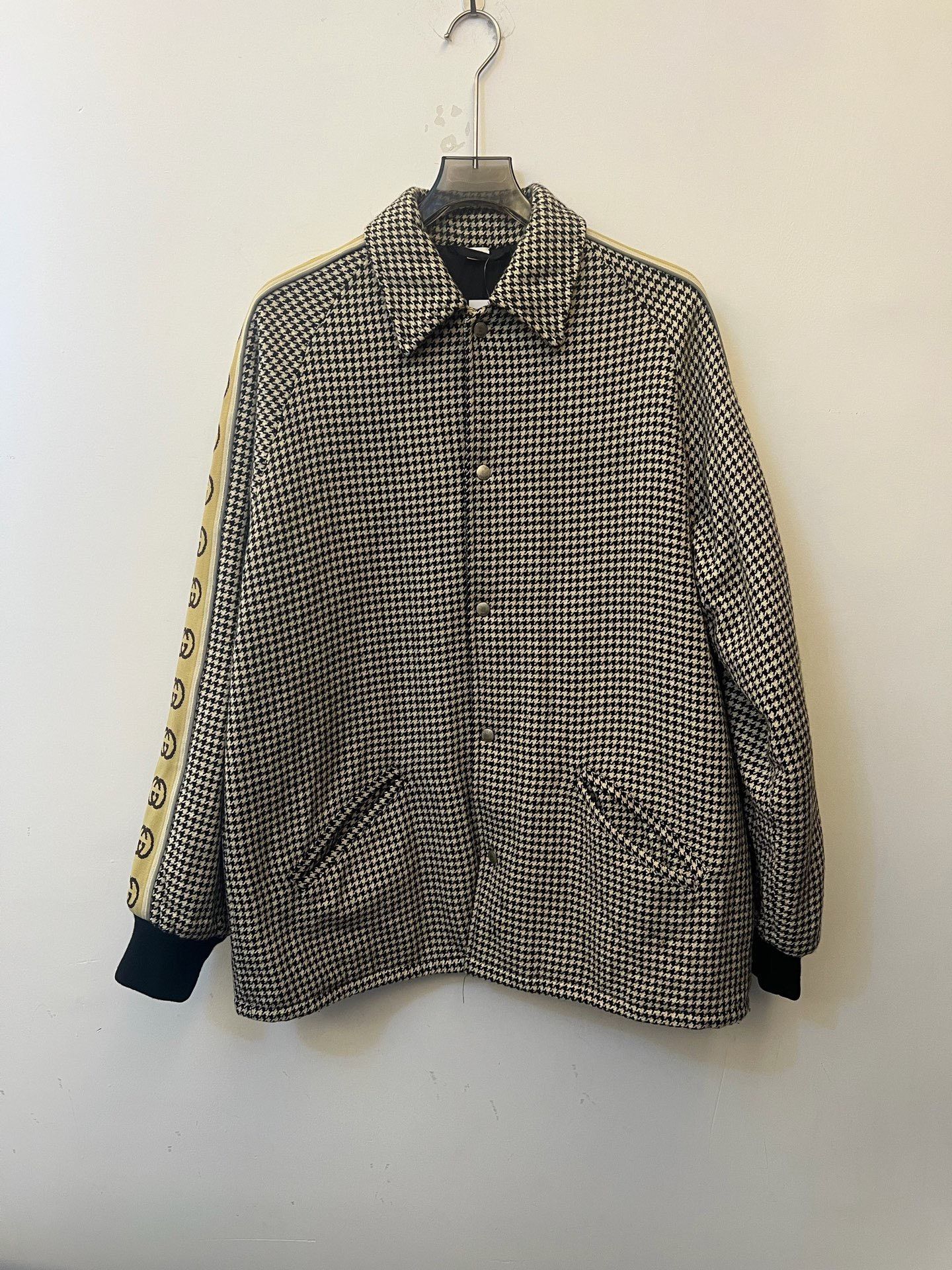 Gucci Gucci Houndstooth GG Side Stripe Jacket Size 50 Size US M / EU 48-50 / 2 - 1 Thumbnail