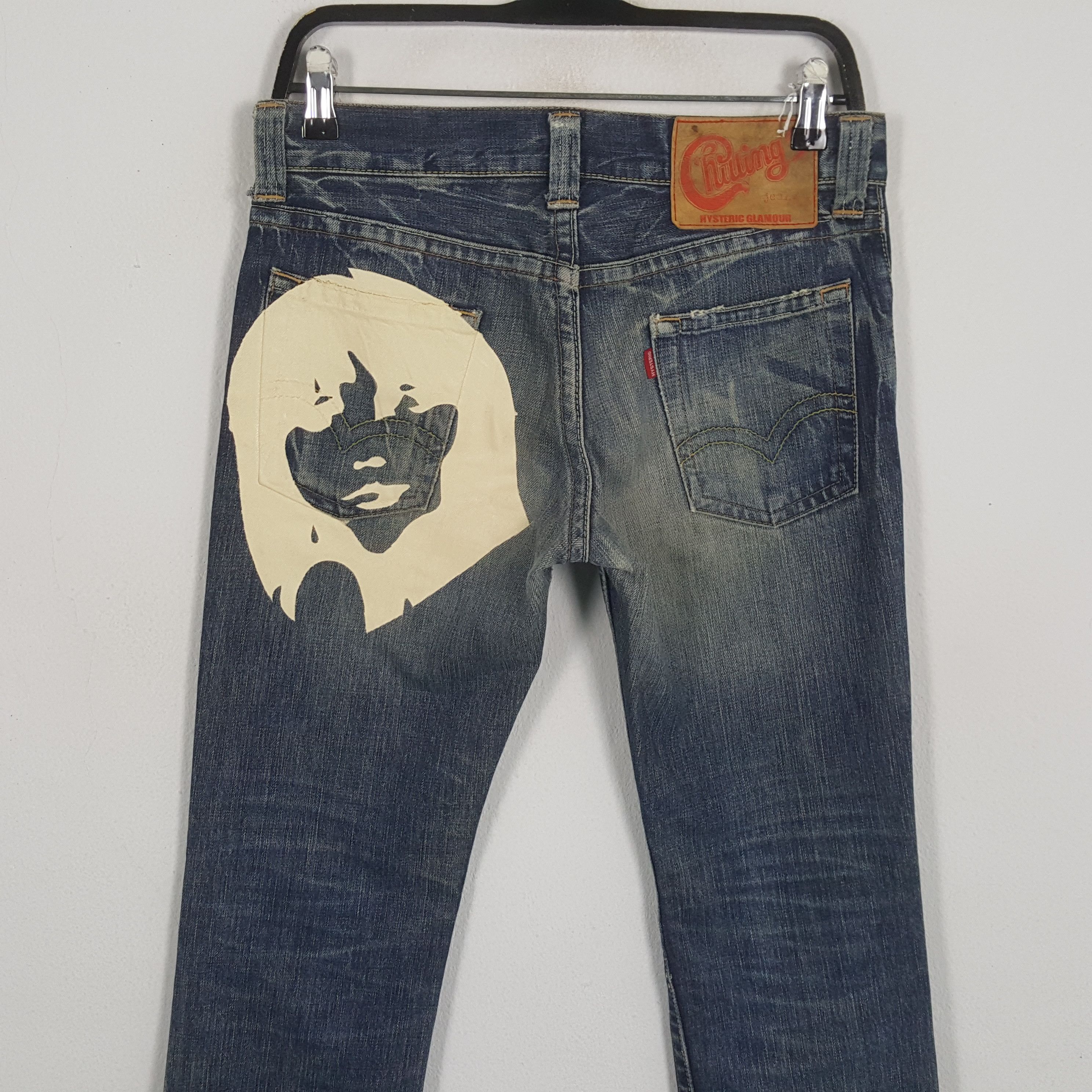 Hysteric Glamour × Japanese Brand × Vintage HYSTERIC GLAMOUR Japanese Brand Streetwear Custom Art Jeans Size 30" / US 8 / IT 44 - 2 Thumbnail